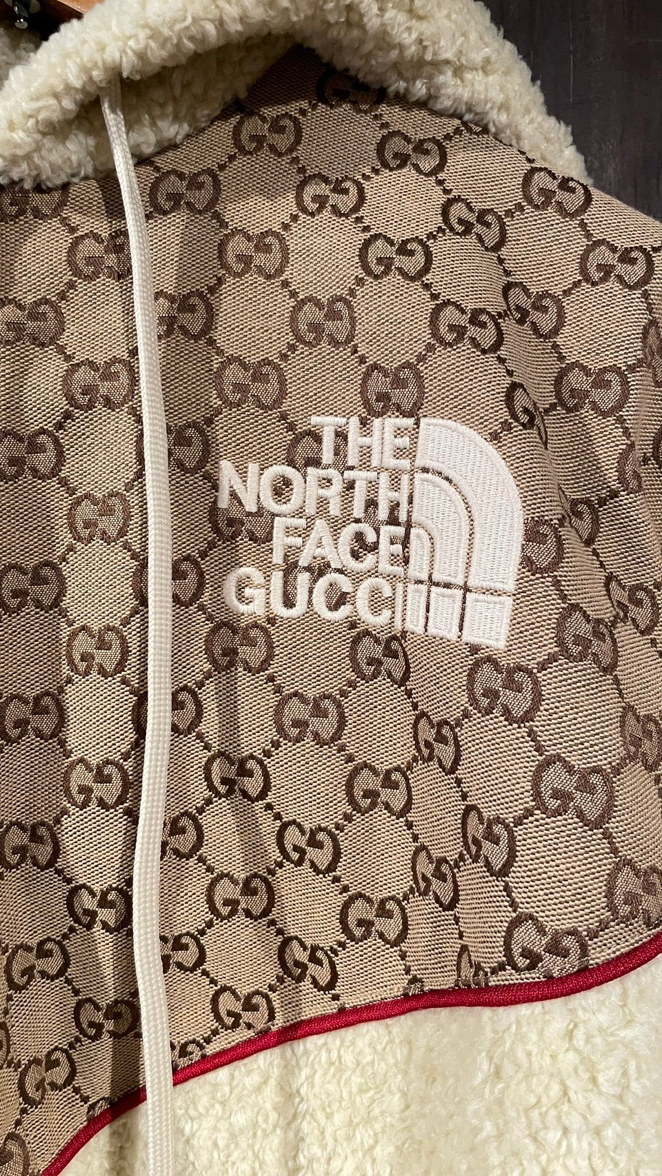 未使用 GUCCI ノースフェイス コラボ ボア フリース パーカー