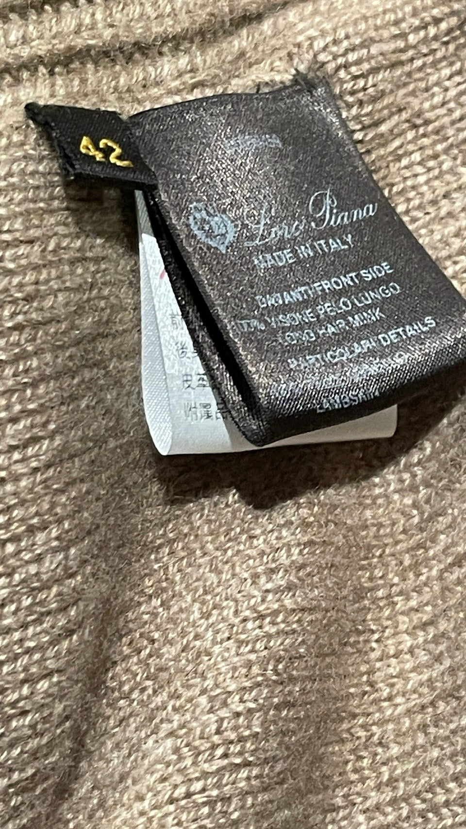 ロロピアーナ Loro Piana ミンク カシミヤ ベスト コート