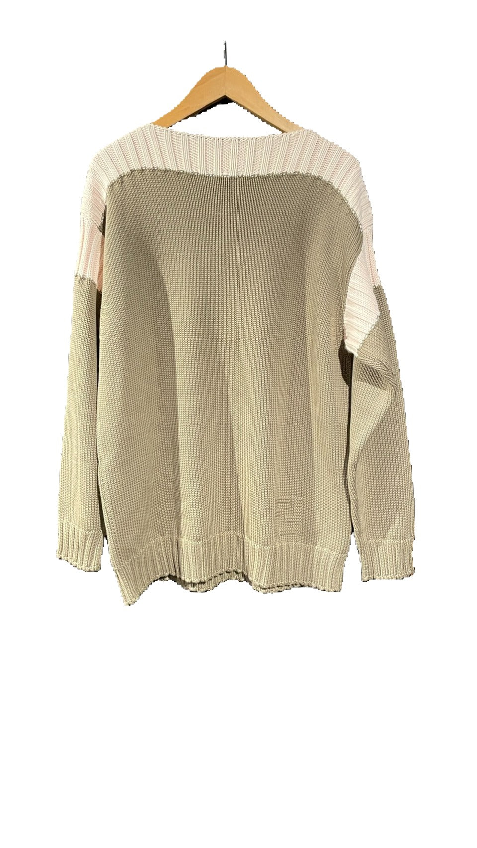 未使用 タグ付き FENDI カシミヤ ニット バイカラー メンズ