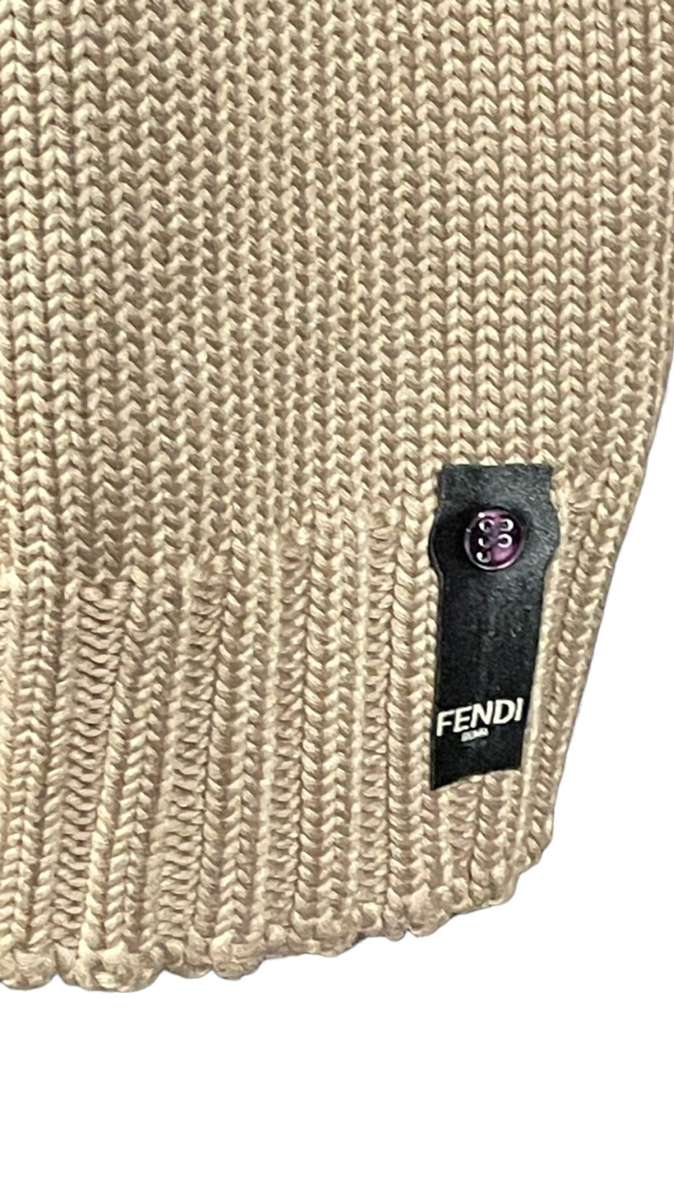 未使用 タグ付き FENDI カシミヤ ニット バイカラー メンズ