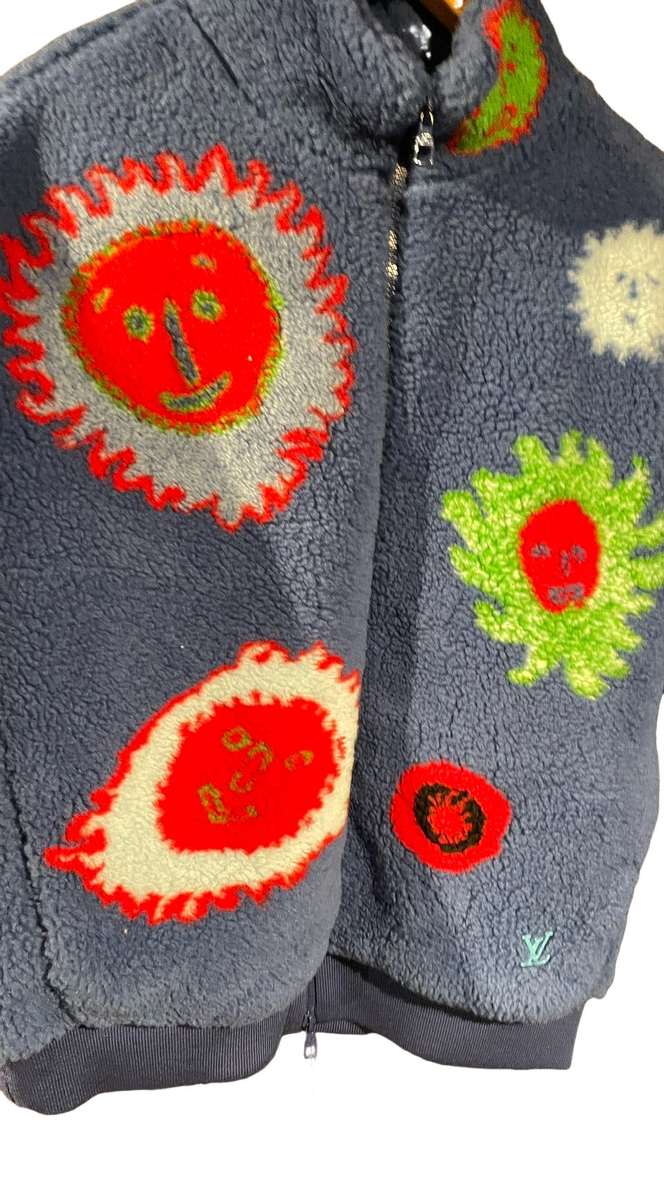 ルイ・ヴィトン LOUIS VUITTON 草間彌生 ボア フリース メンズ Lサイズ