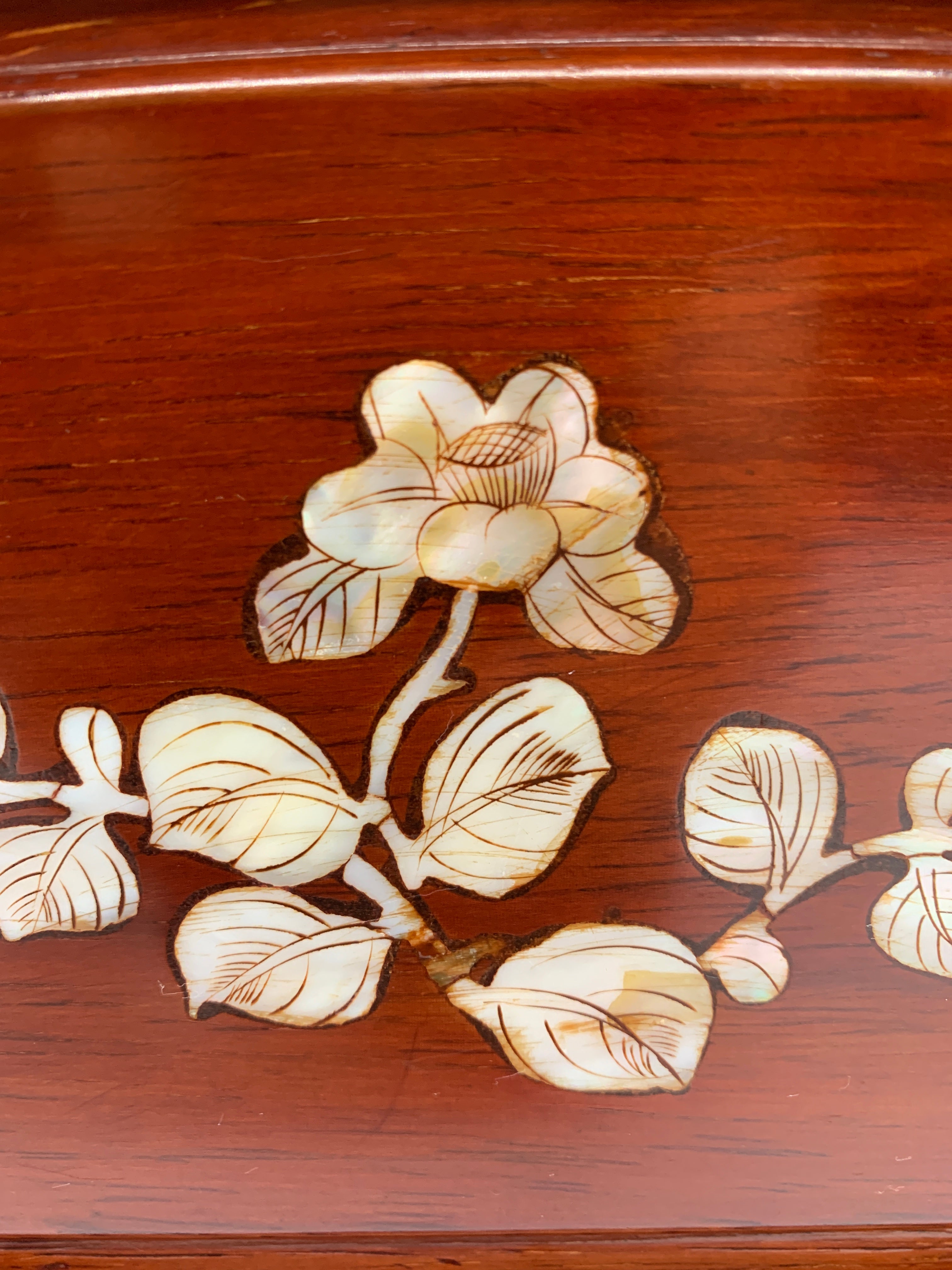 二段刀掛け 螺鈿細工