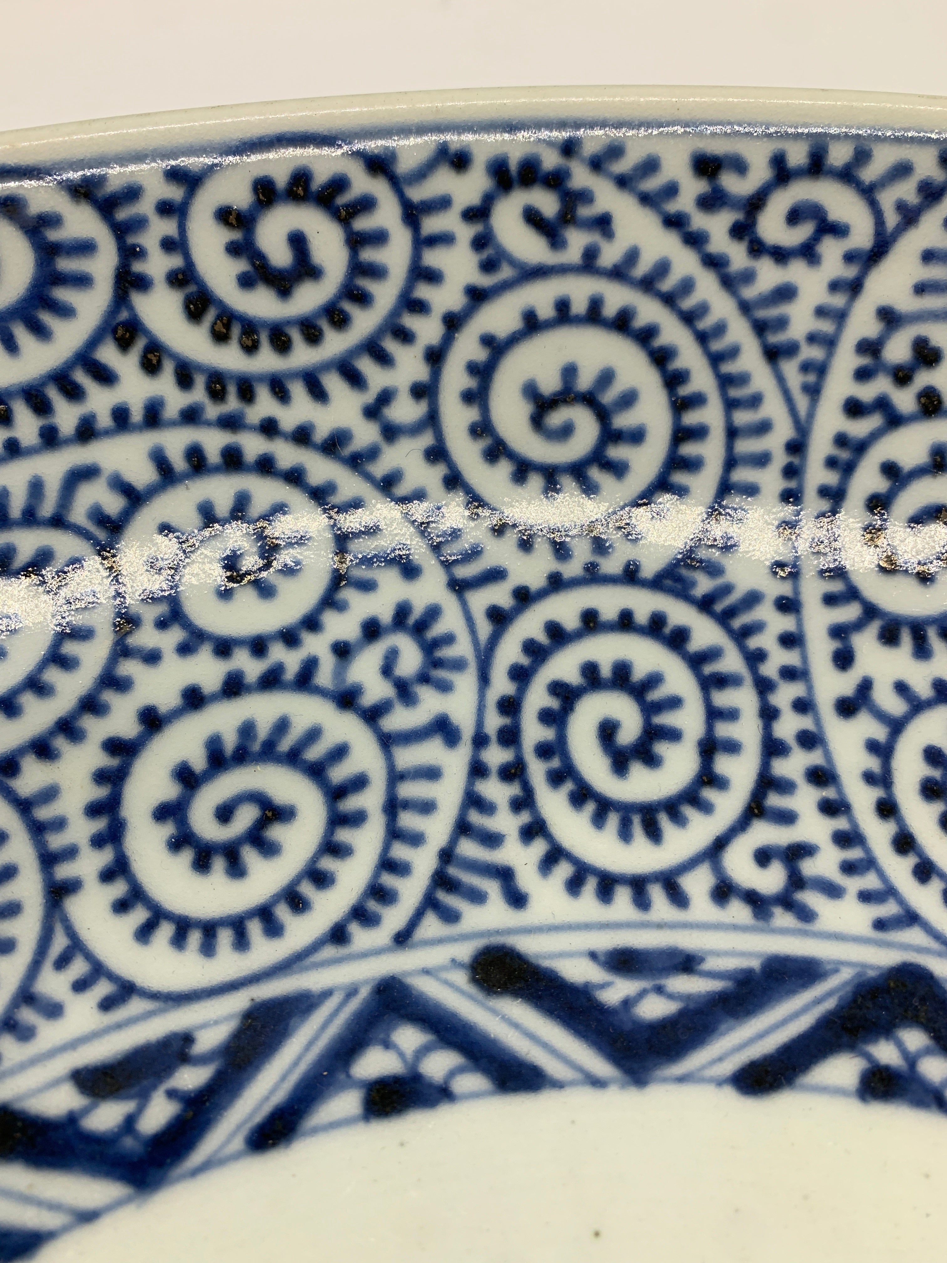 蛸唐草 松竹梅 染付飾皿