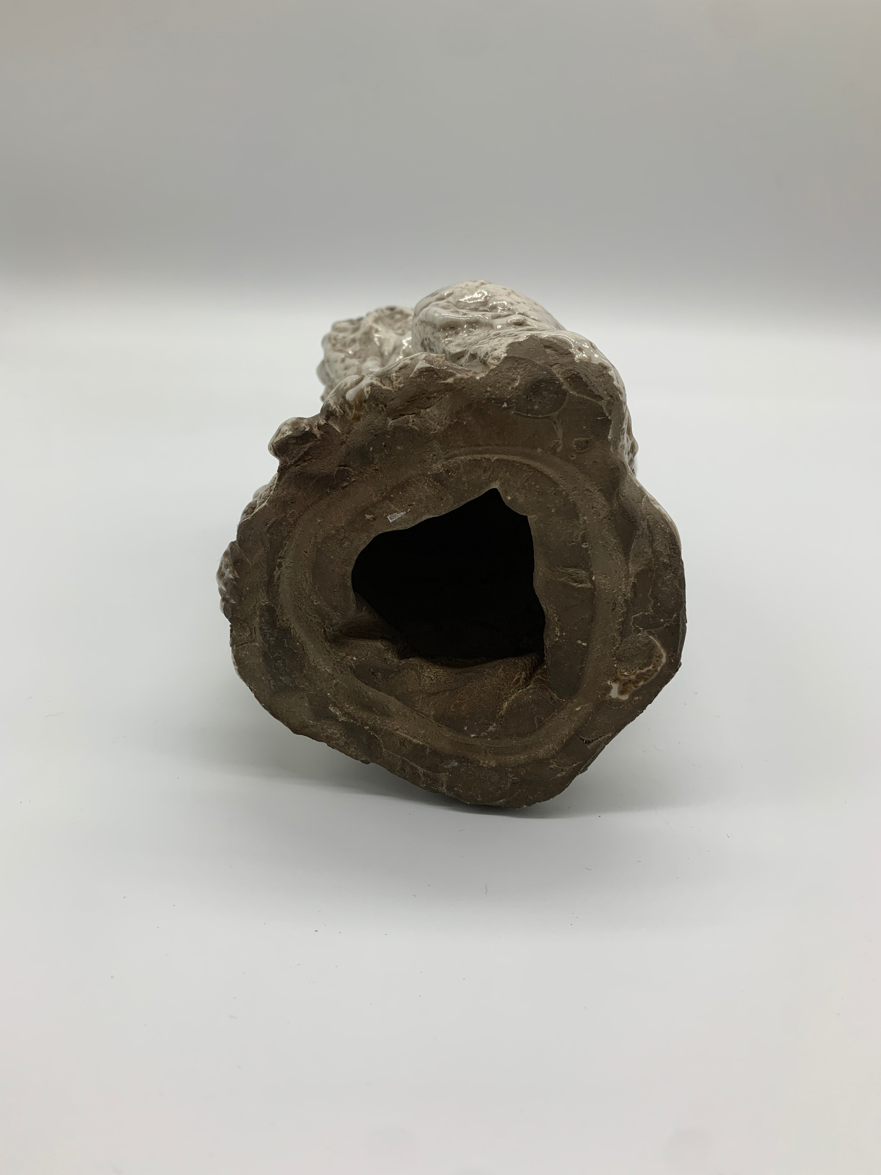 寿老人 手捻り 焼き物 置物