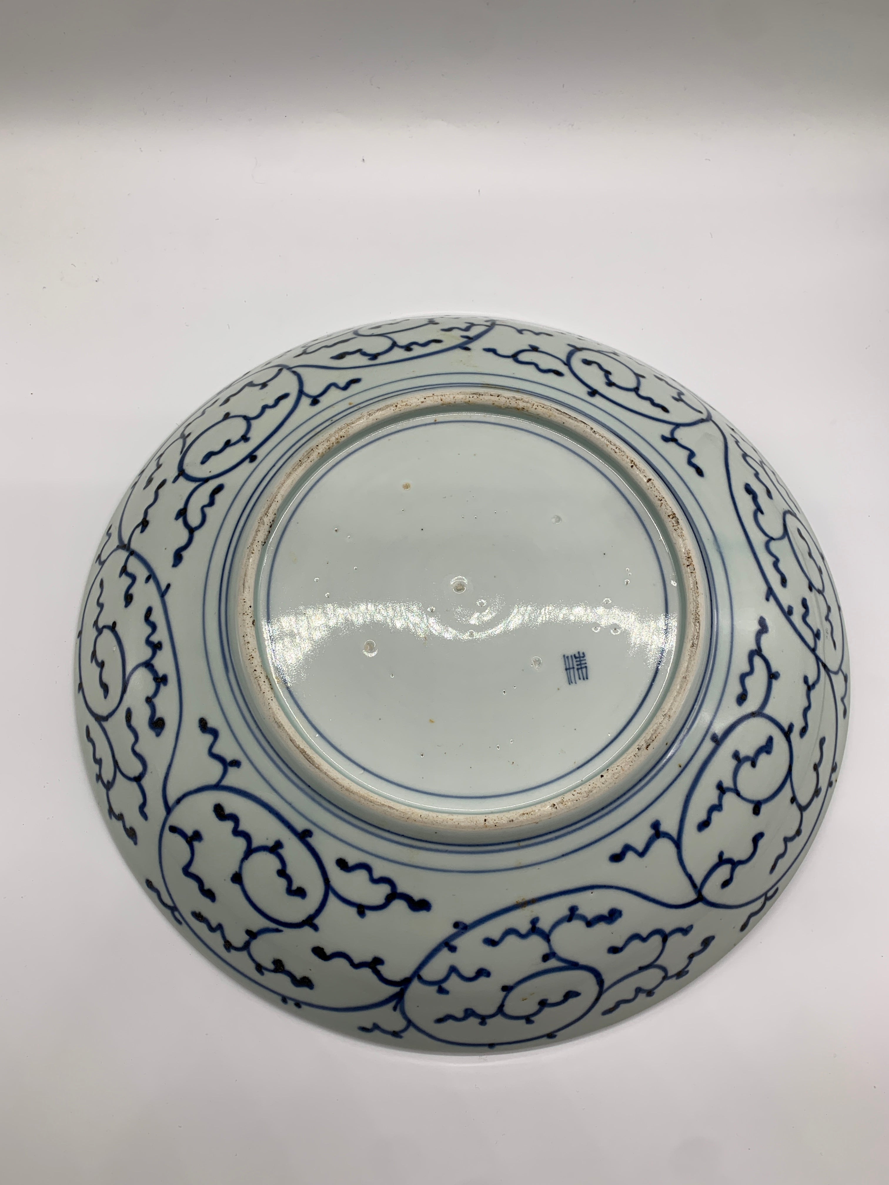 蛸唐草 松竹梅 染付飾皿