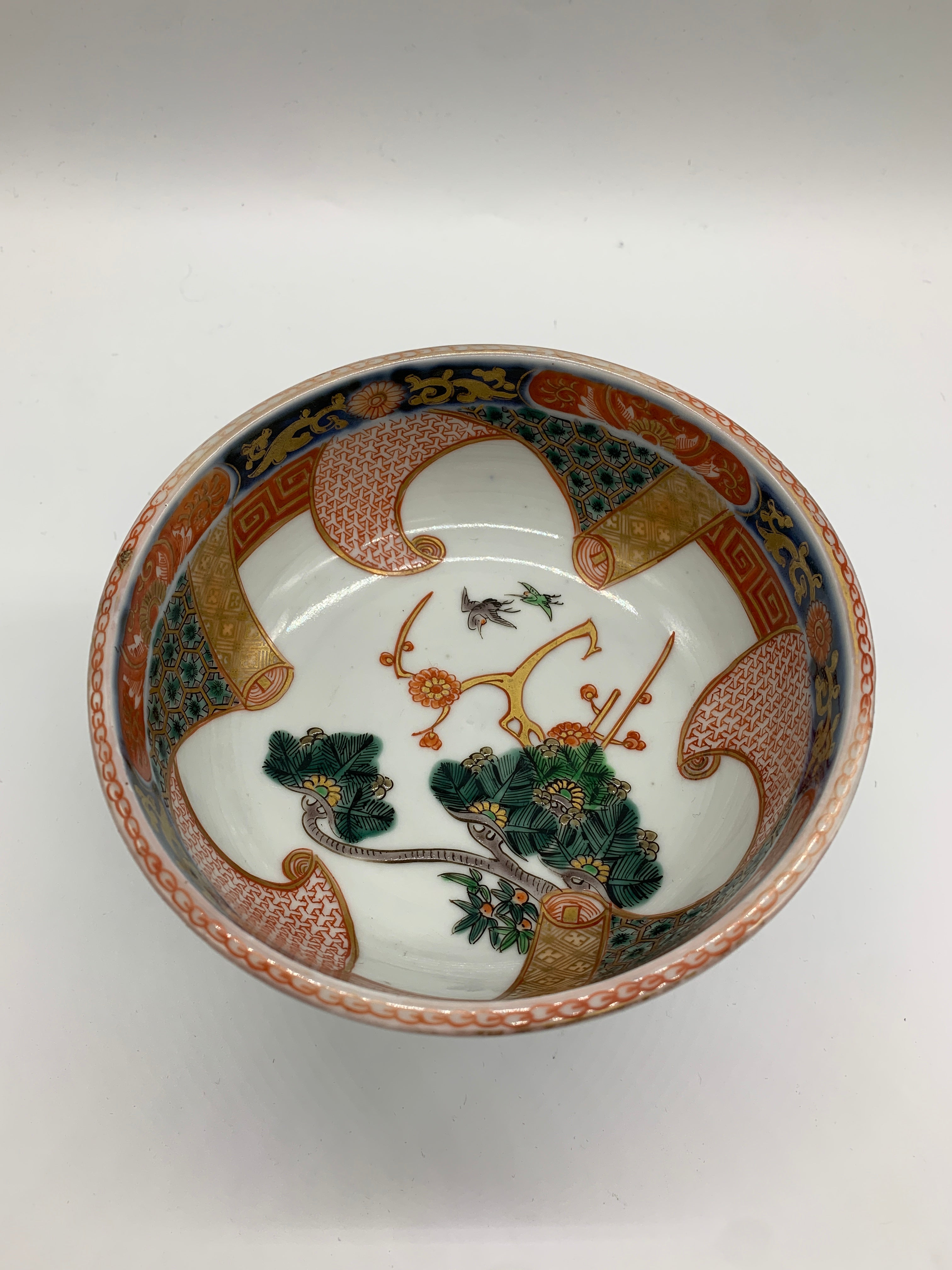 盃洗 伊万里焼 赤絵