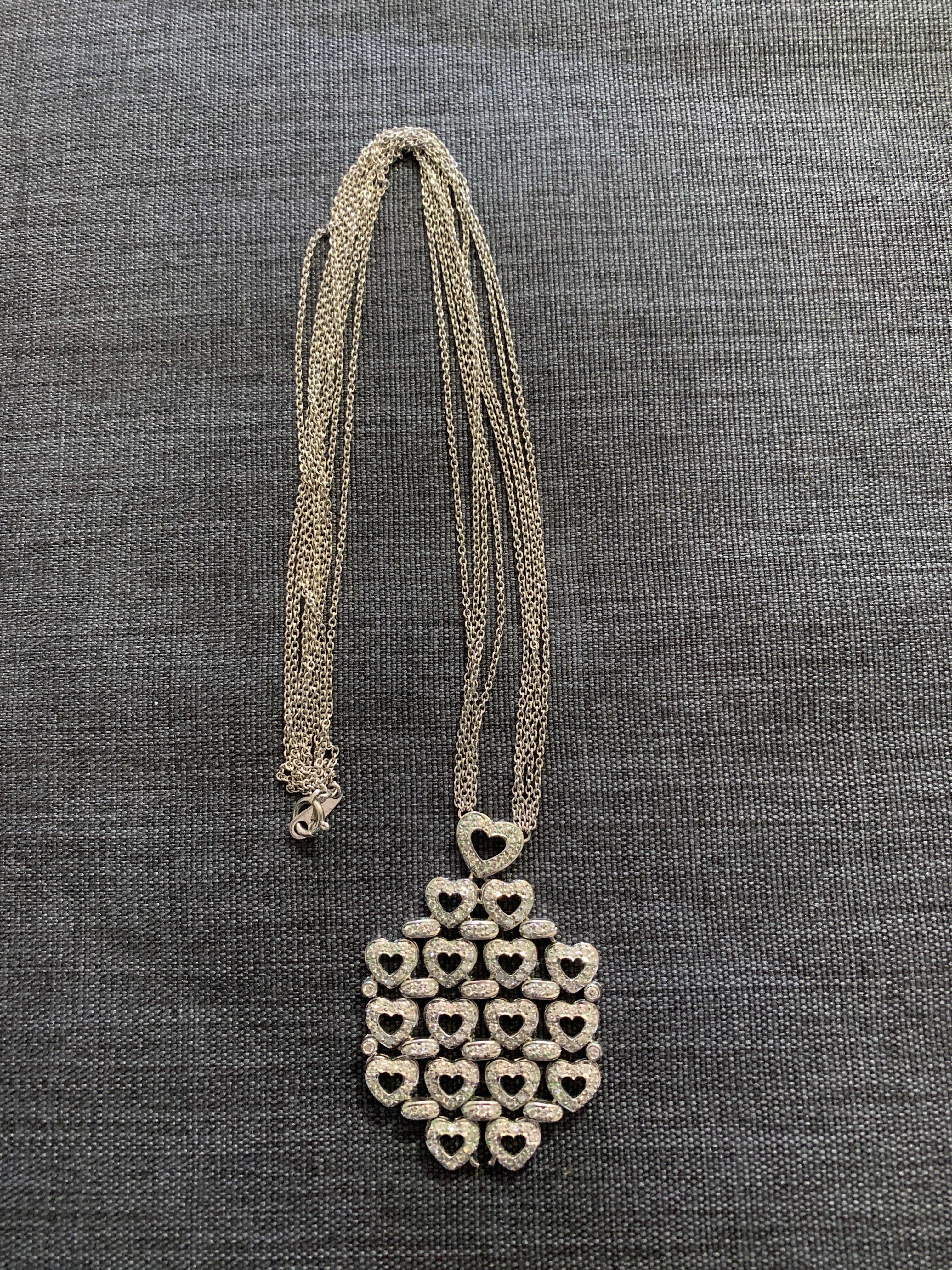 ダイヤ ネックレス ハート