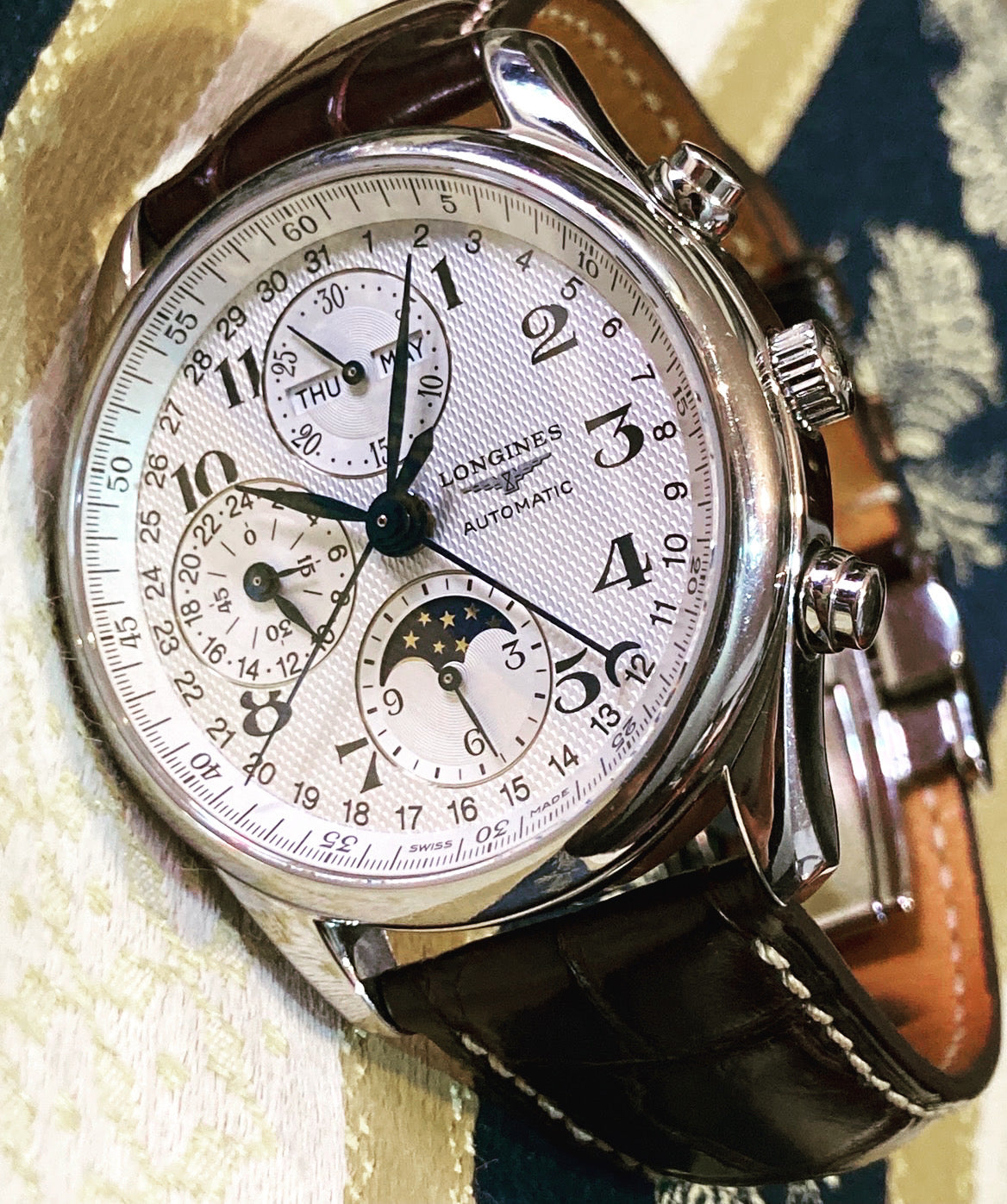 ロンジン マスターコレクション ムーンフェイズ 裏透け