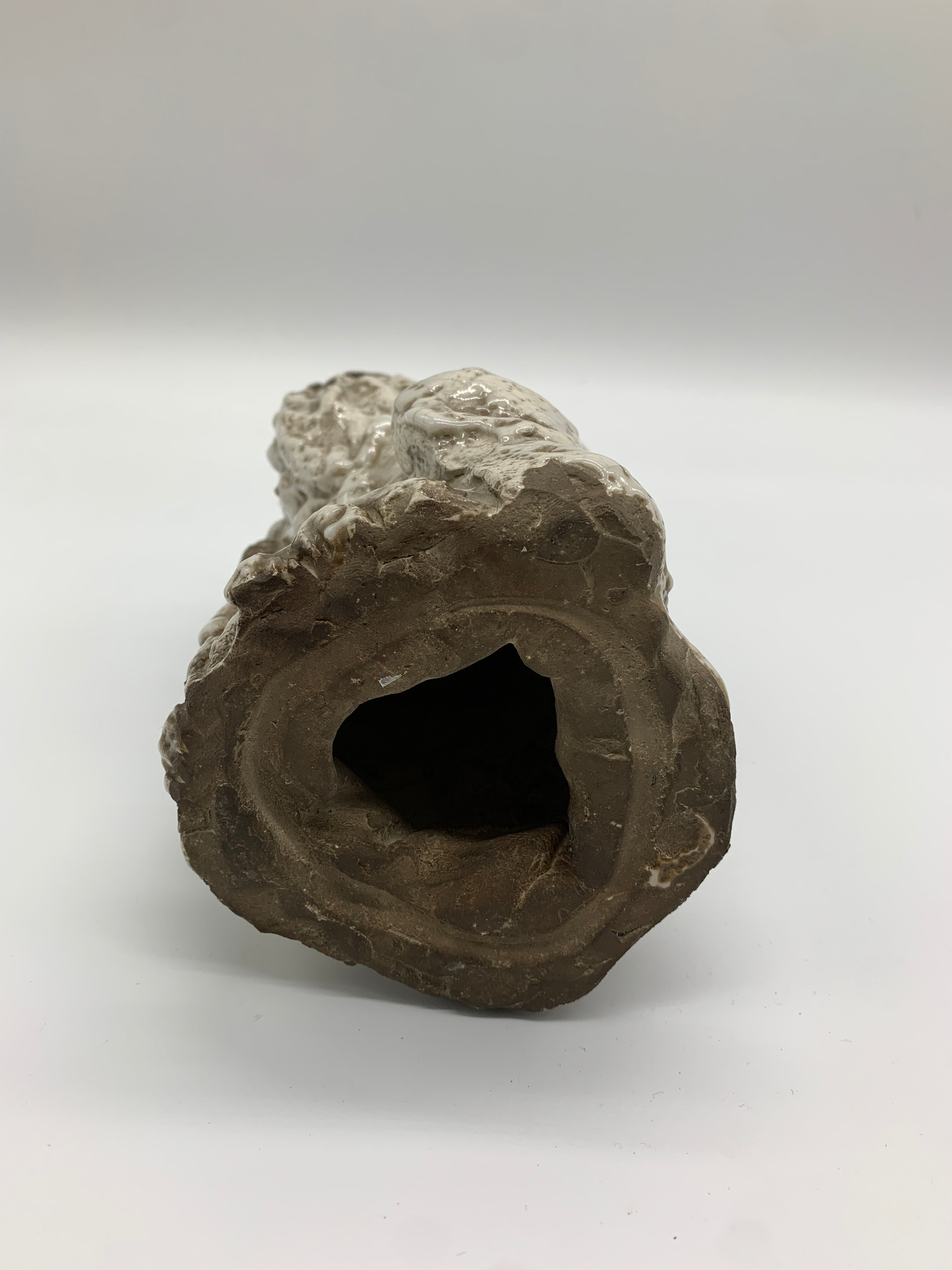 寿老人 手捻り 焼き物 置物