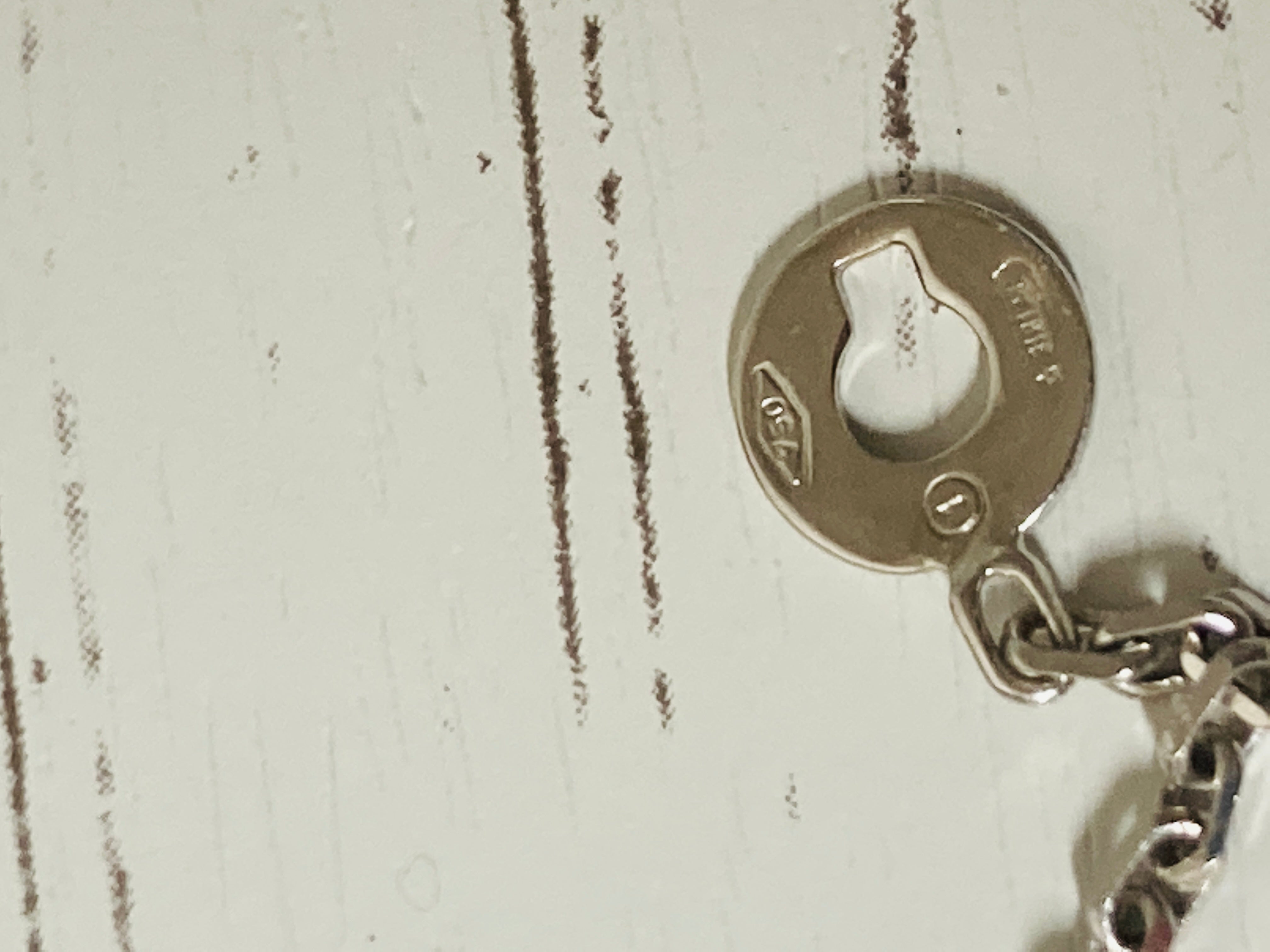 ダミアーニ Dサイド ラージクロス ブラックダイヤ ネックレス k18wg