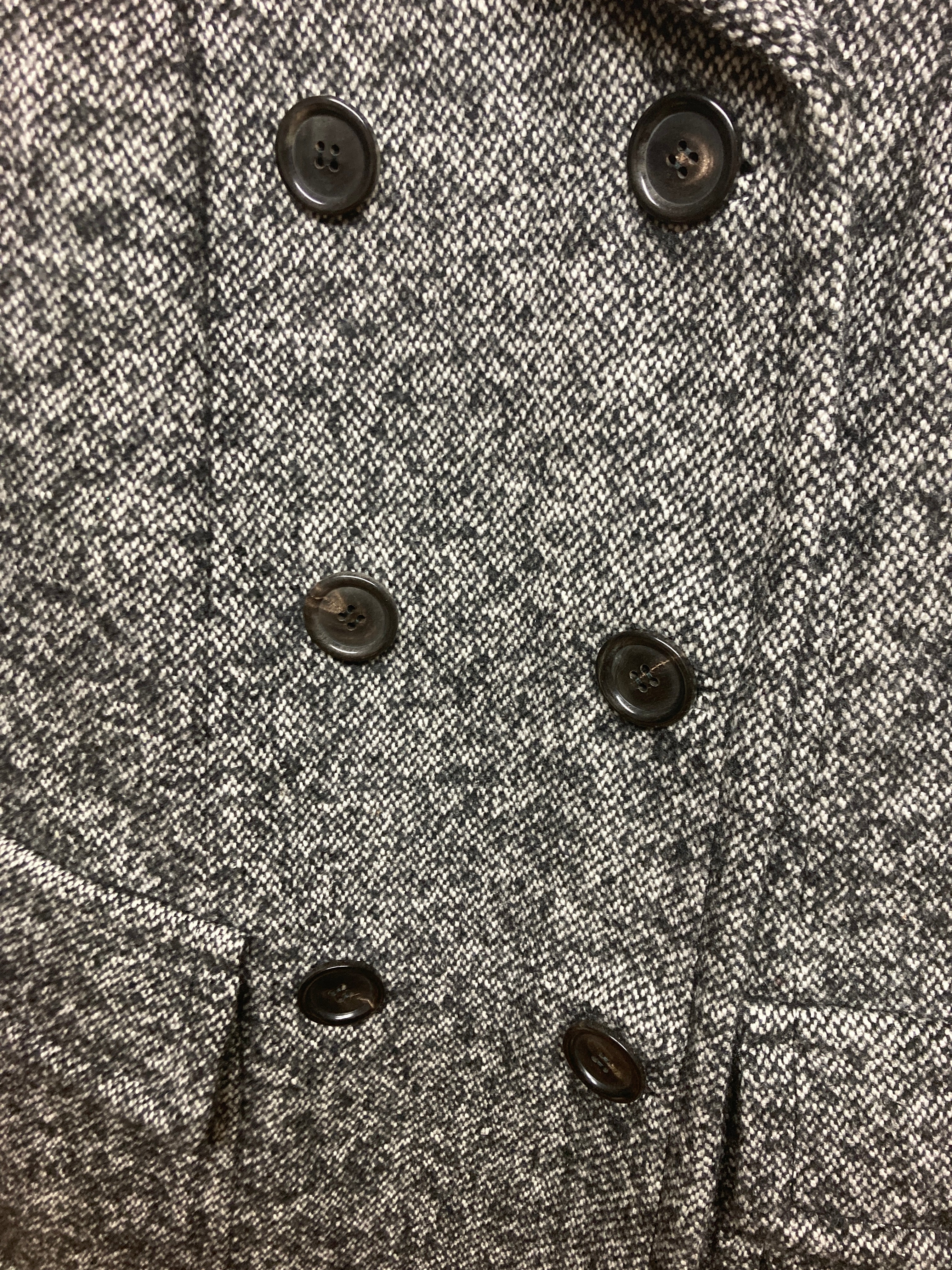 プラダ ツイードコート ダブルボタン