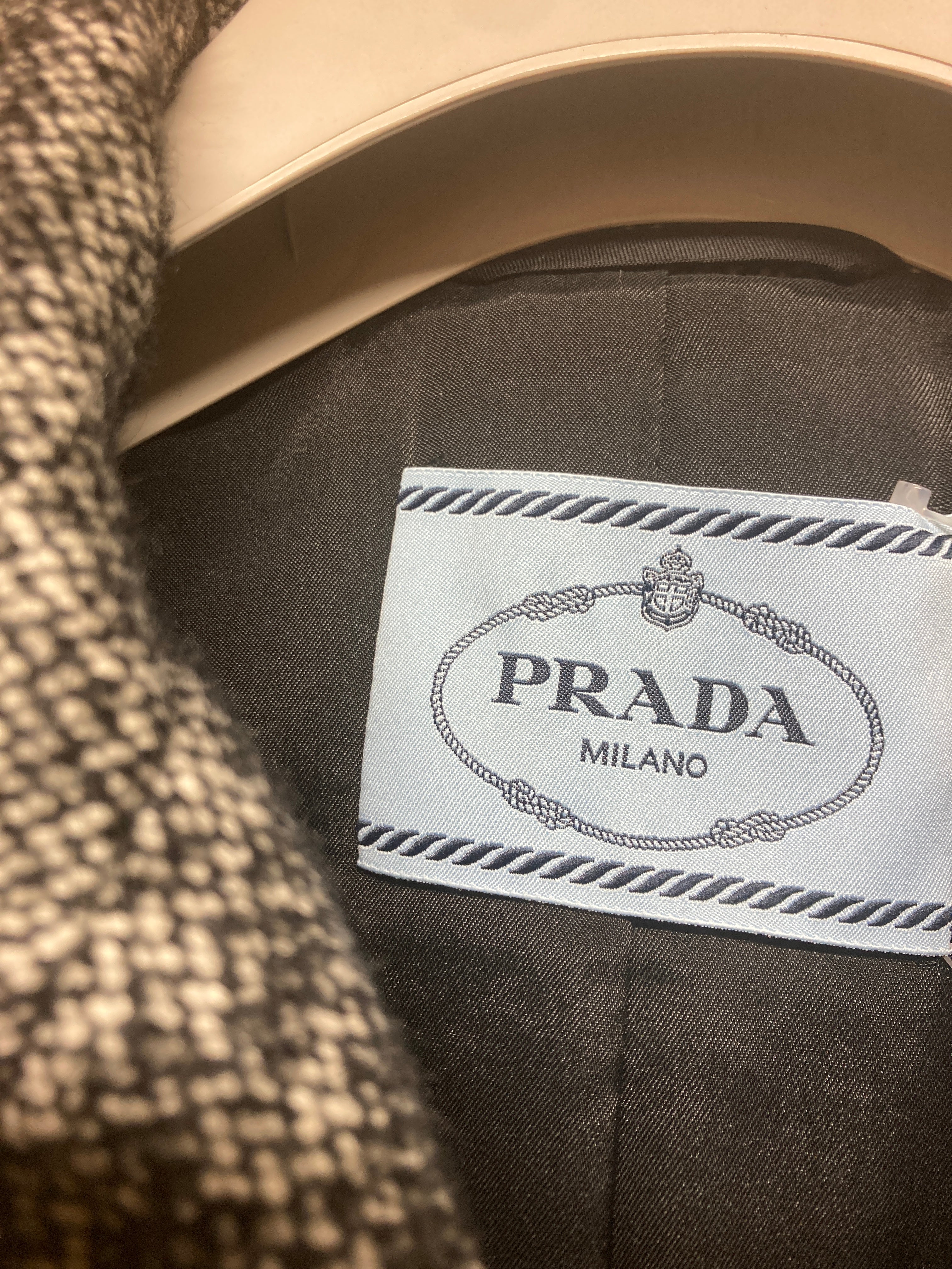 プラダ ツイードコート ダブルボタン