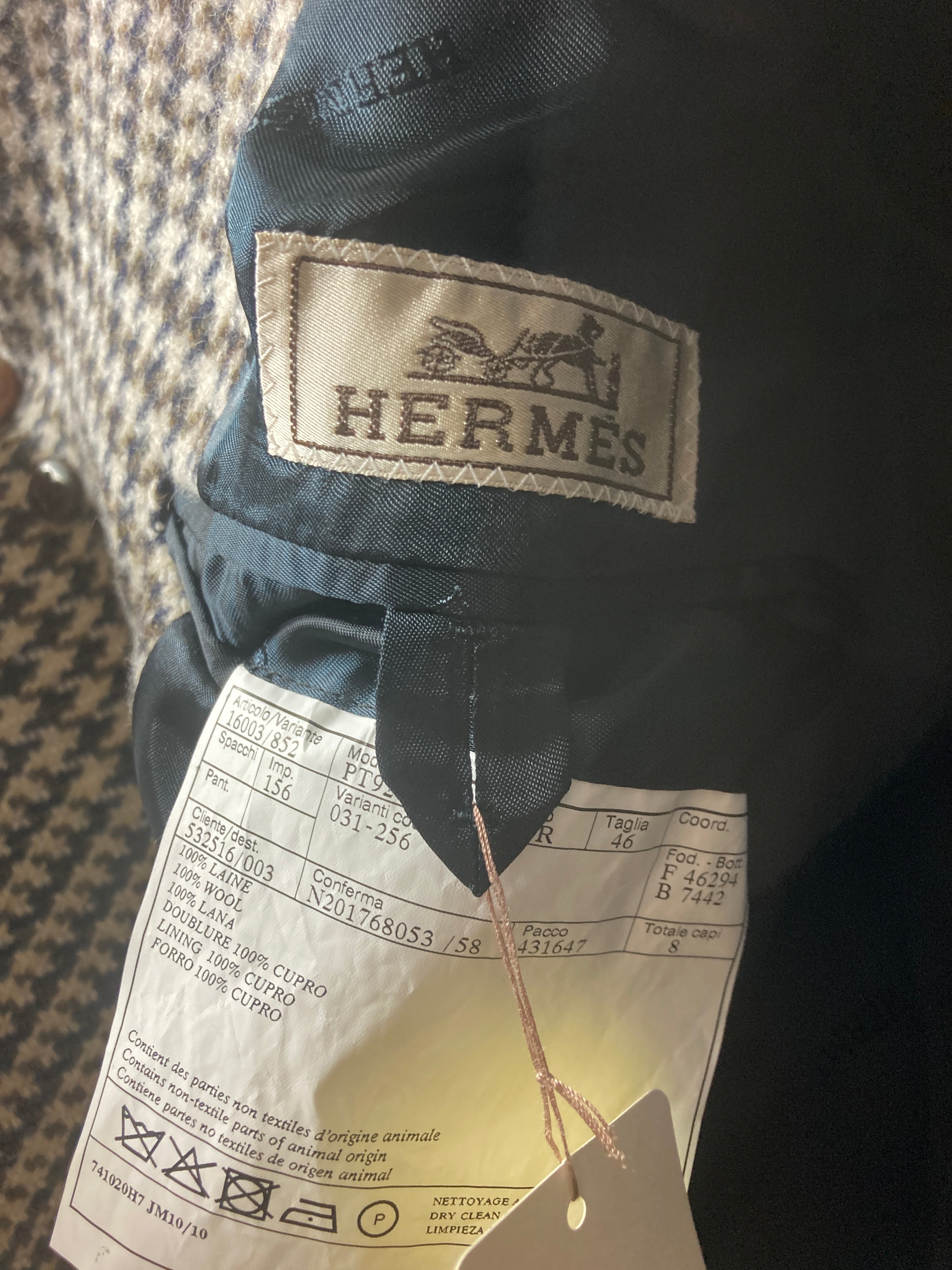 エルメス チェスターコート