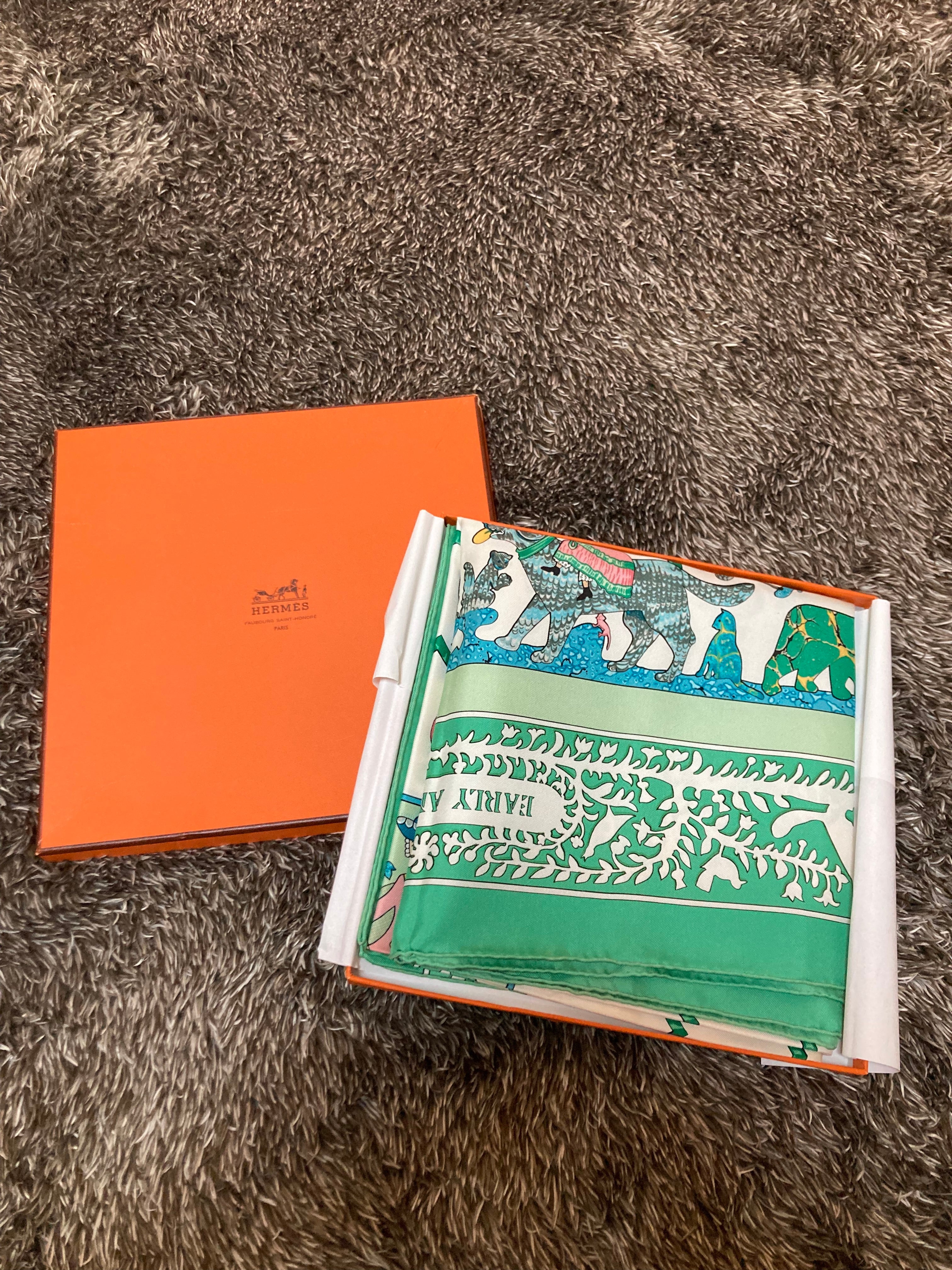 エルメス カレ90 スカーフ EARLY AMERICA(古き良きアメリカ)