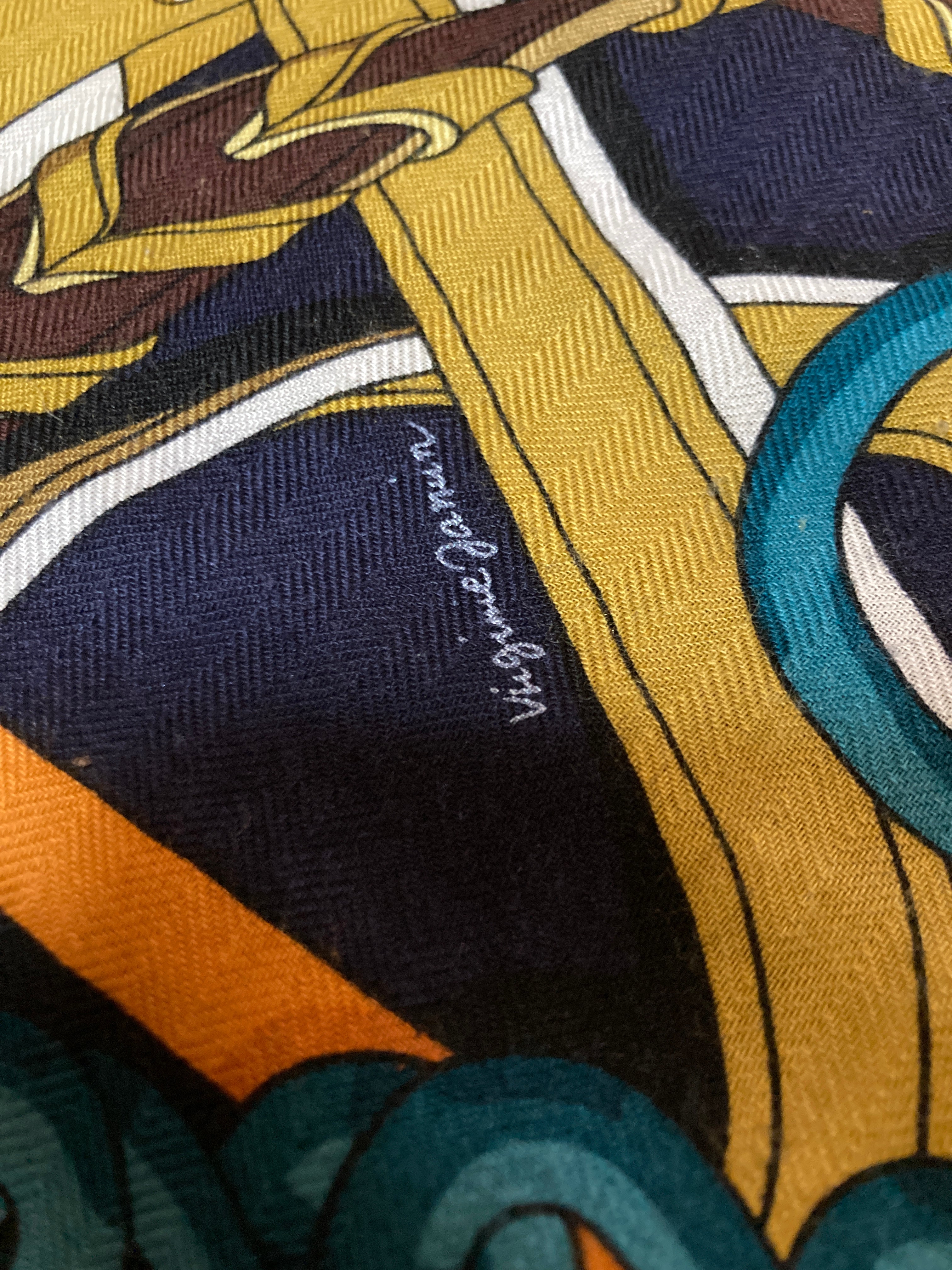 エルメス カレ140 スカーフ PANOPLIE EQUESTRE(乗馬の装具一式)