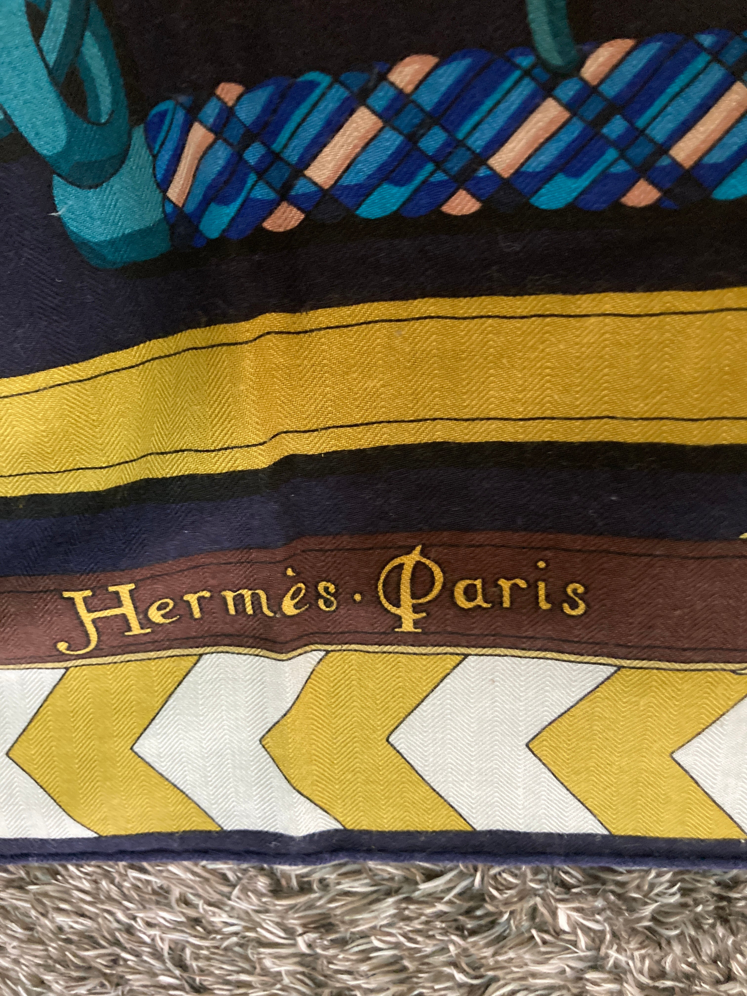 エルメス カレ140 スカーフ PANOPLIE EQUESTRE(乗馬の装具一式)