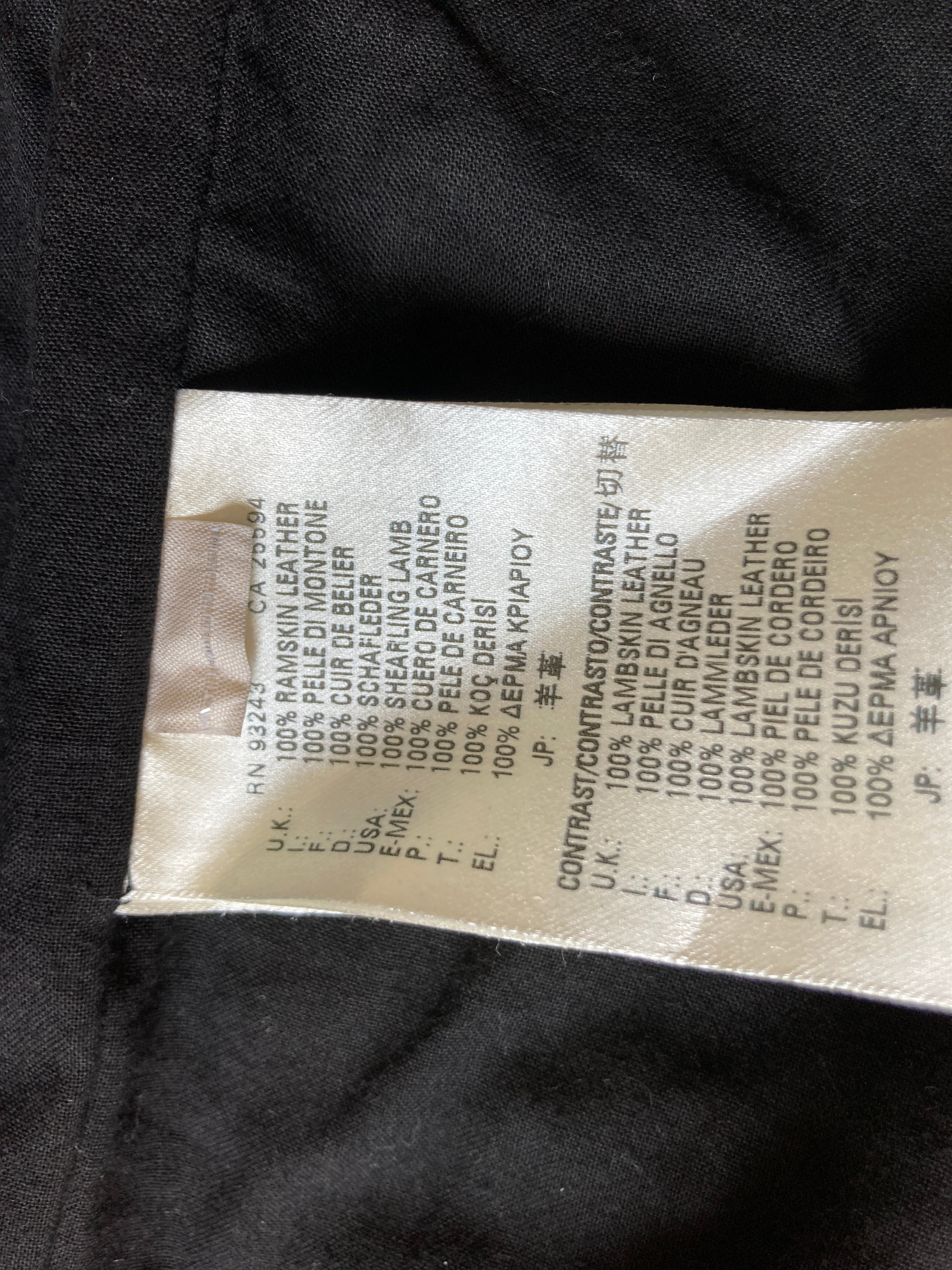 ディーゼル ムートン レザー コート