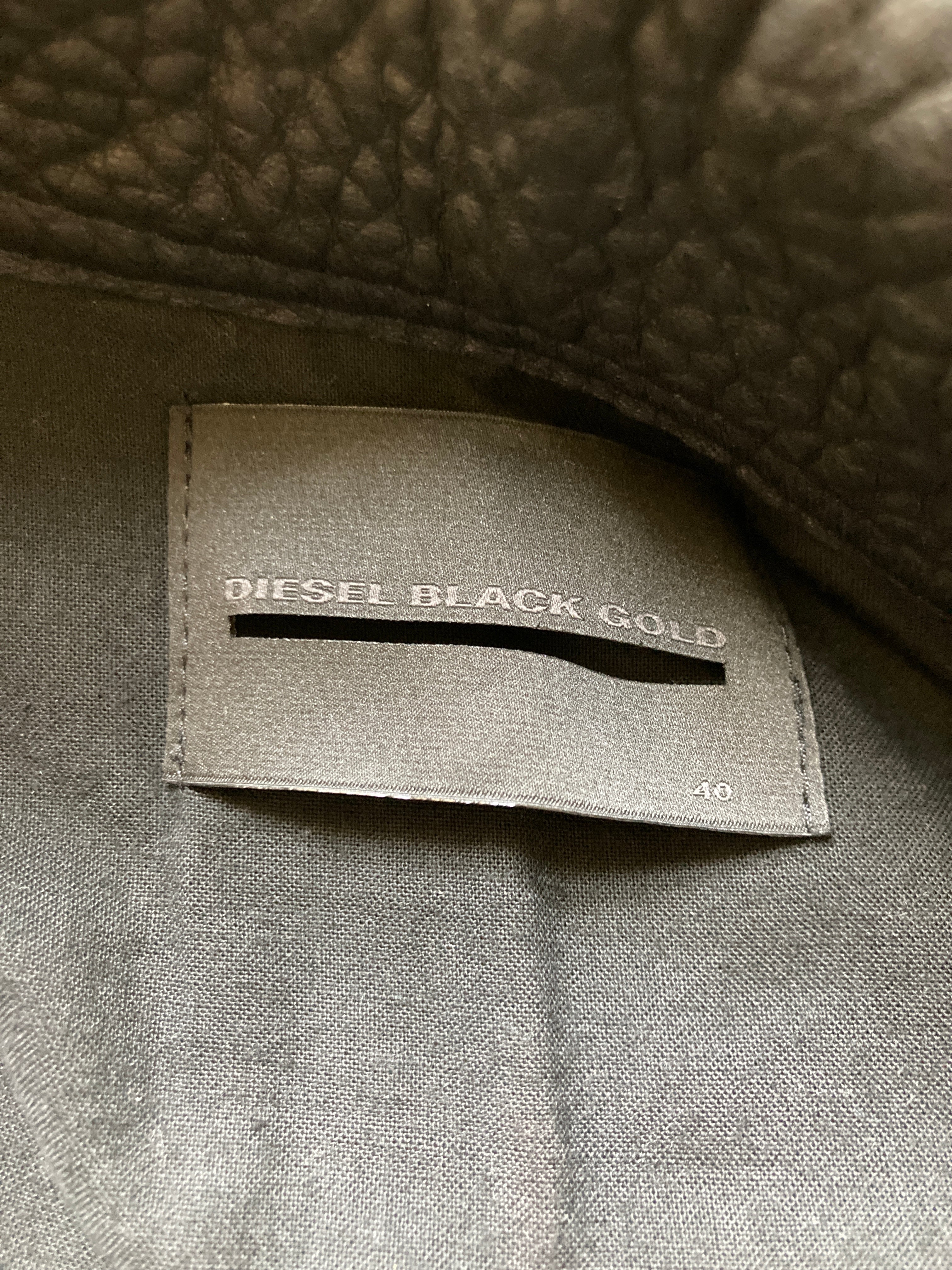 ディーゼル ムートン レザー コート