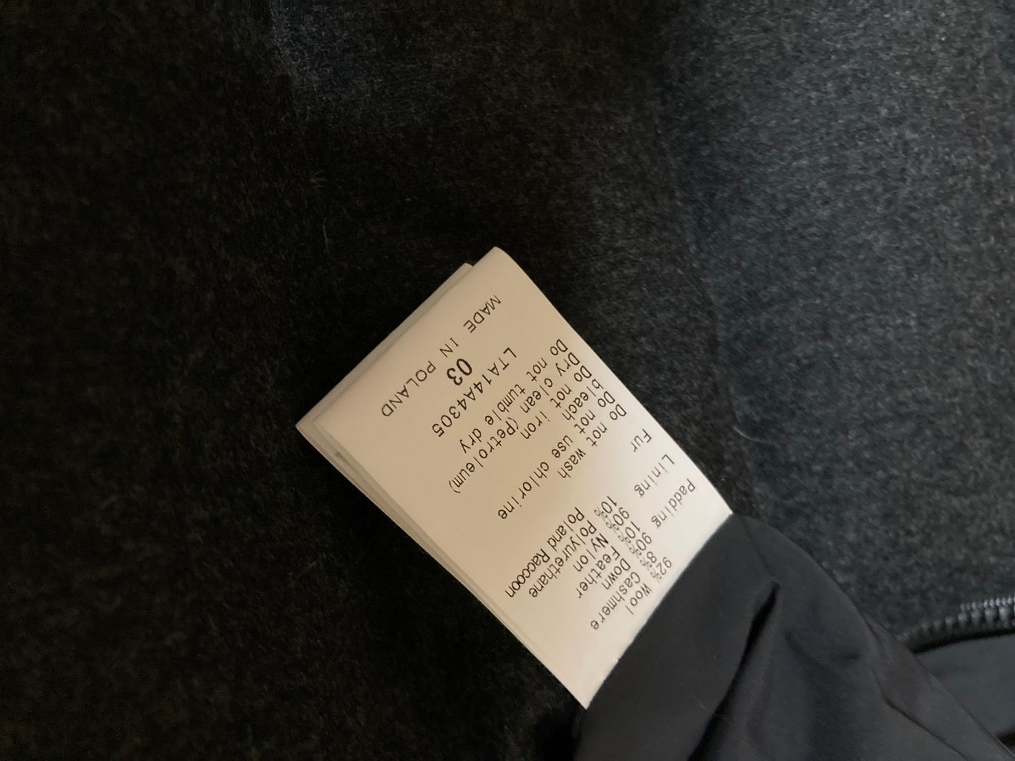 タトラス カシミヤ ロングダウンコート