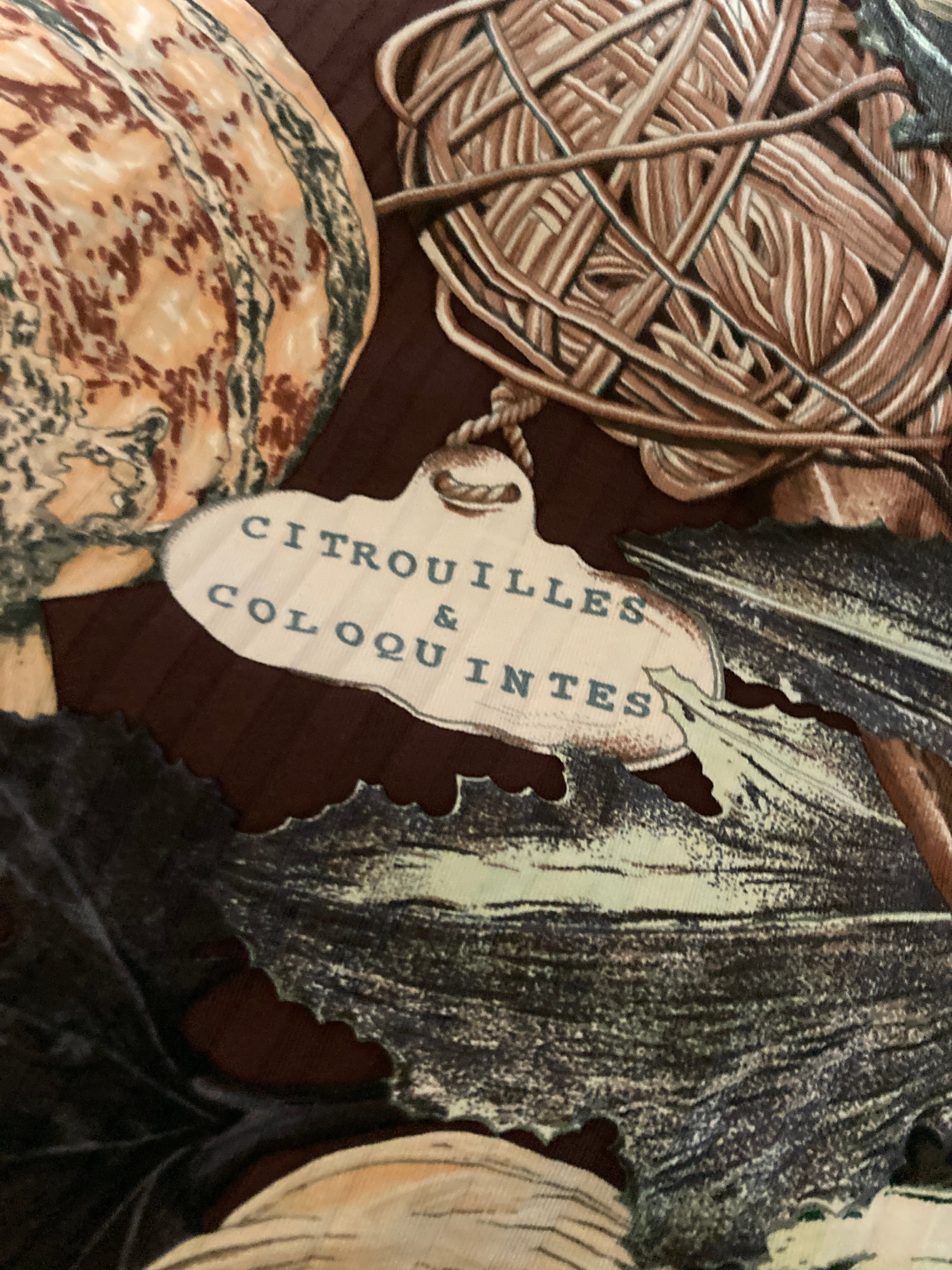 エルメス カレ90 スカーフ CITROUILLES&COLOQUINTES(かぼちゃとコロシント)