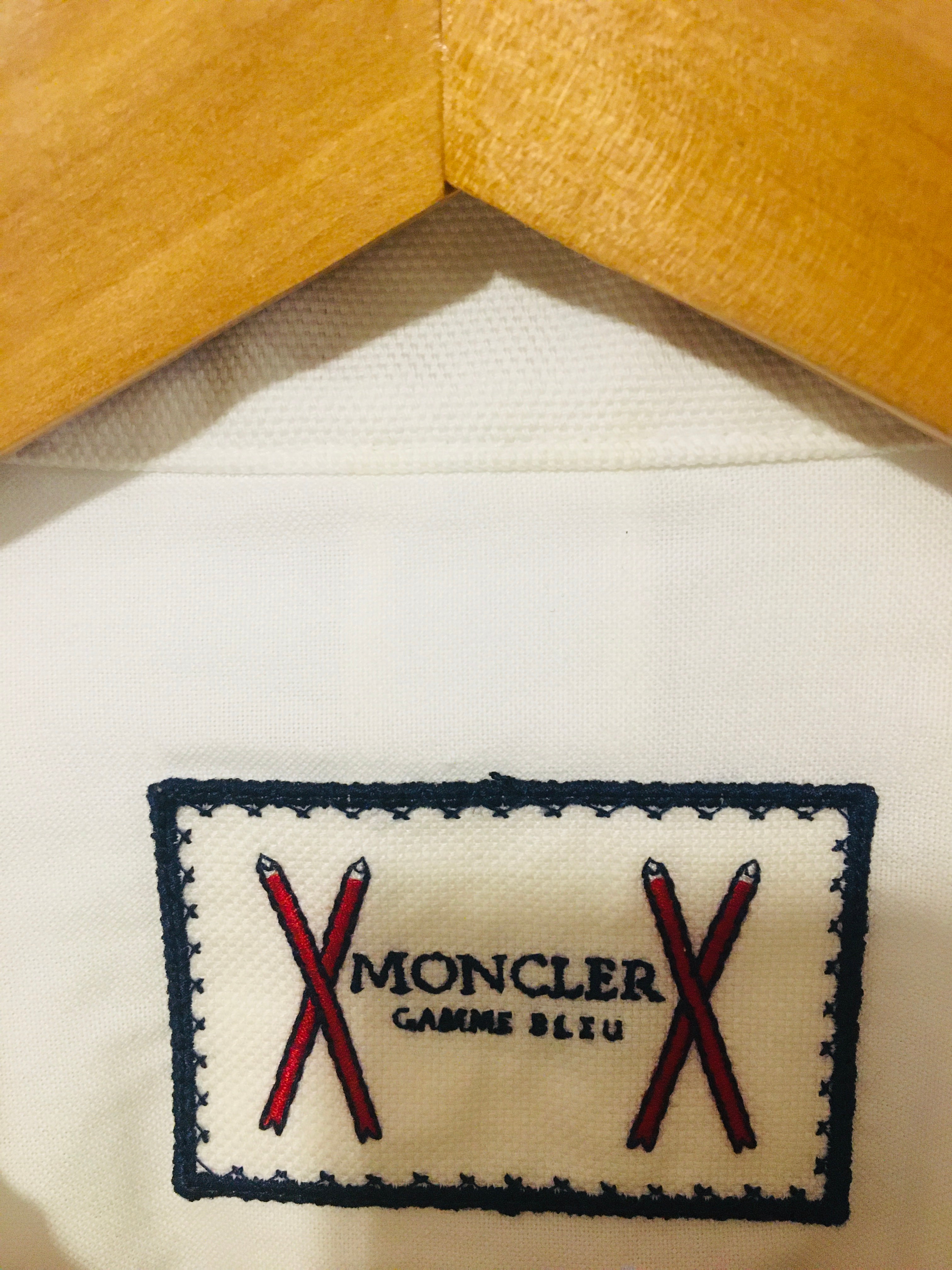 モンクレール ガムブルー ブルゾン ライダース ジャケット