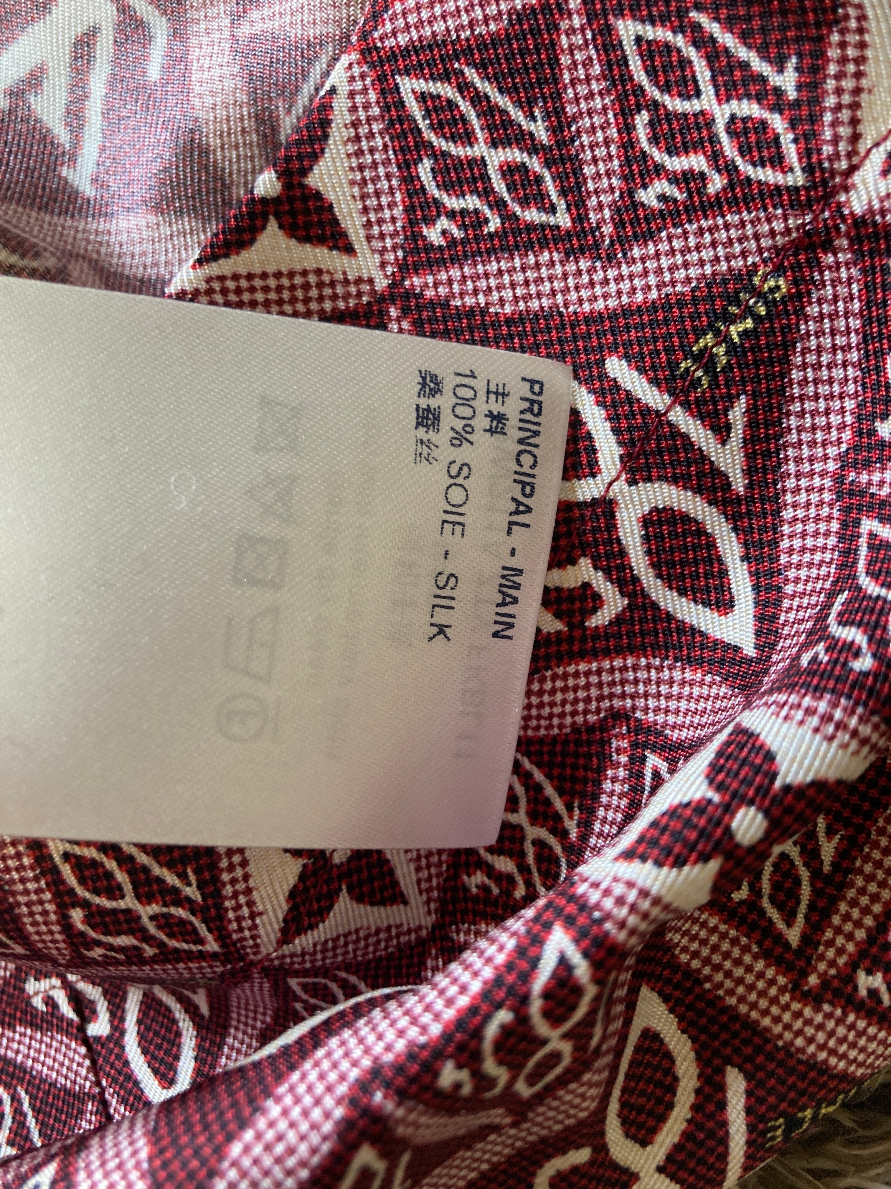 ルイ・ヴィトン シルク ロング スリーブ セットアップ