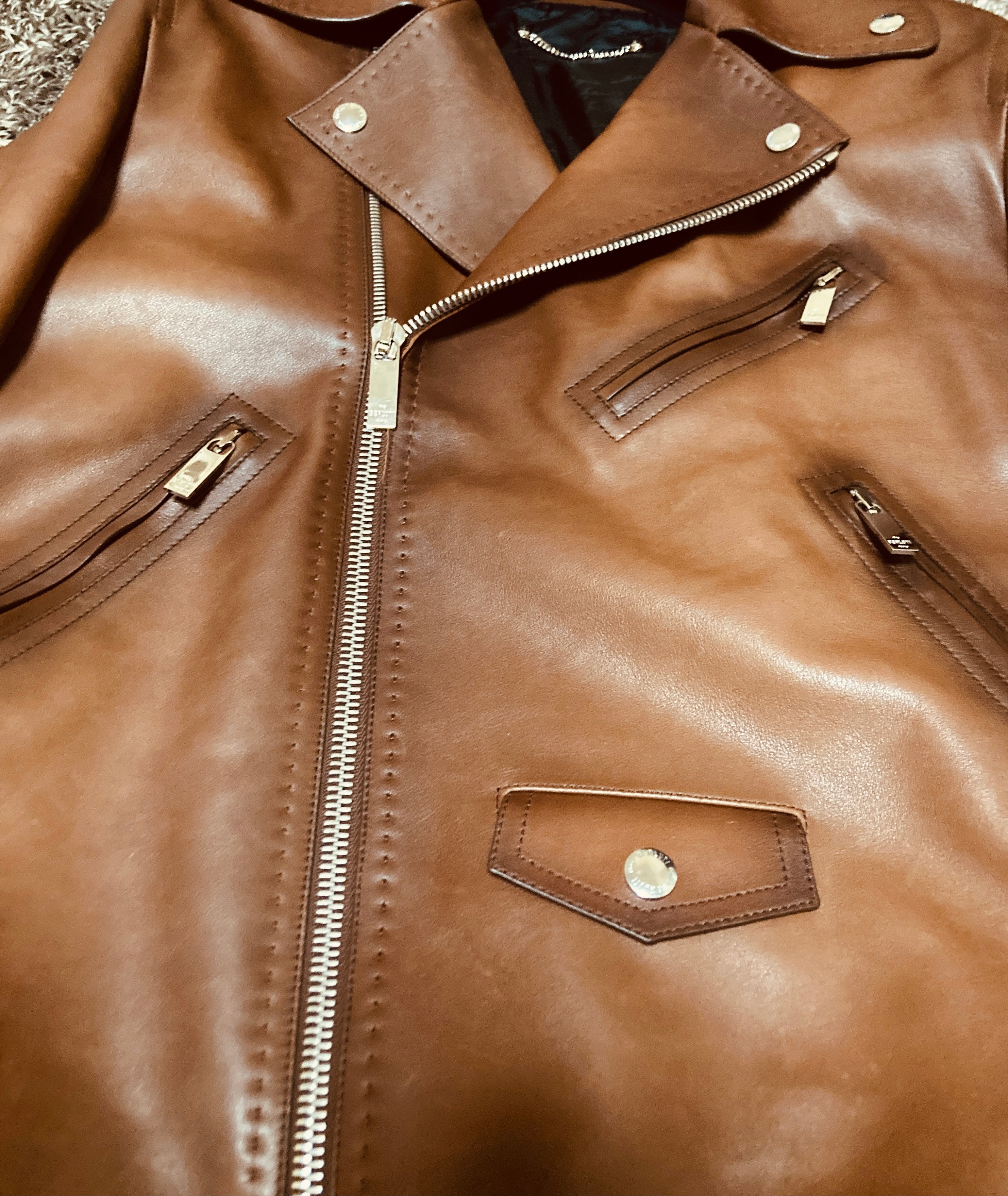 ベルルッティ ライダース ジャケット パティーヌ 加工