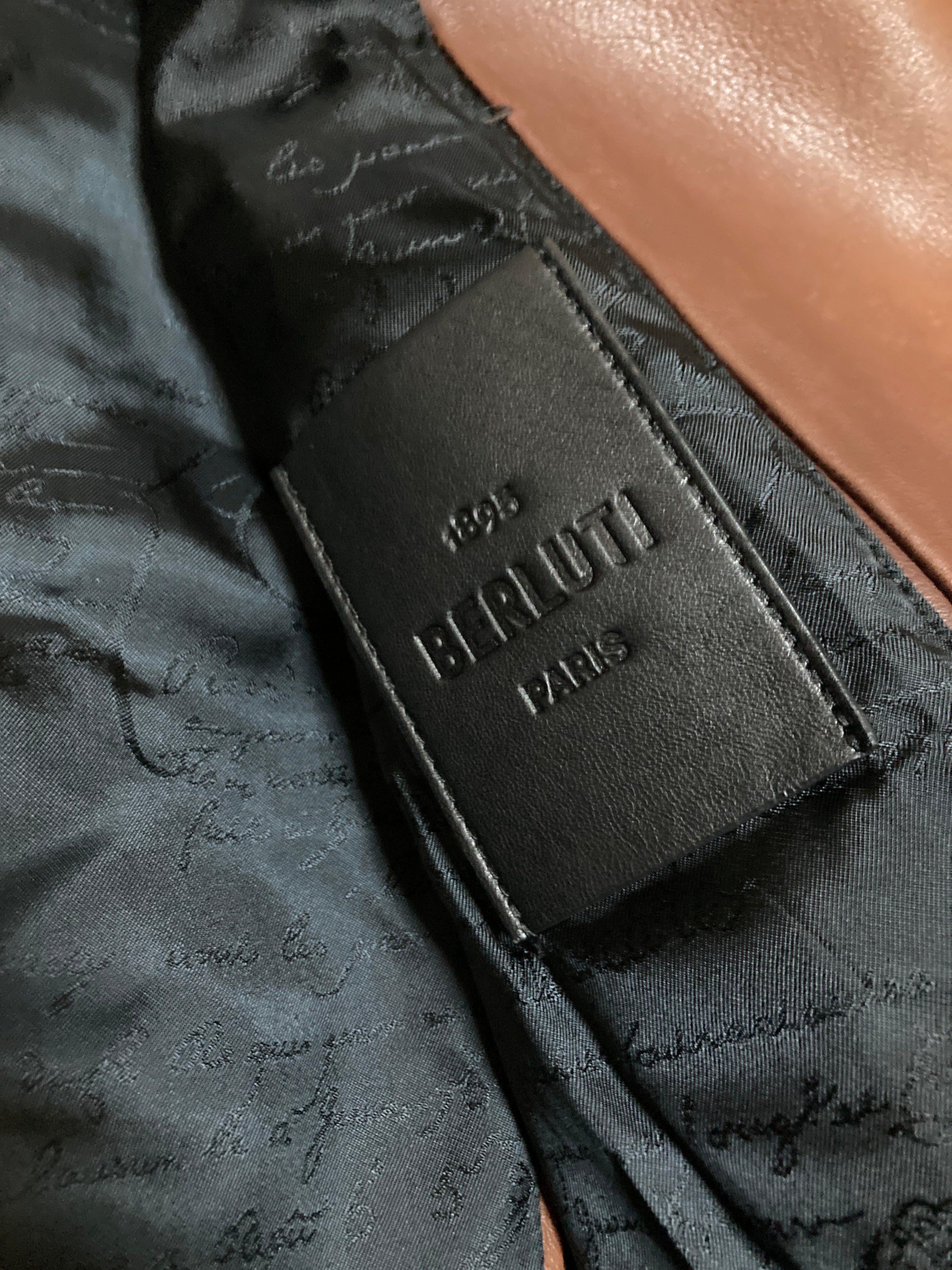 ベルルッティ ライダース ジャケット パティーヌ 加工