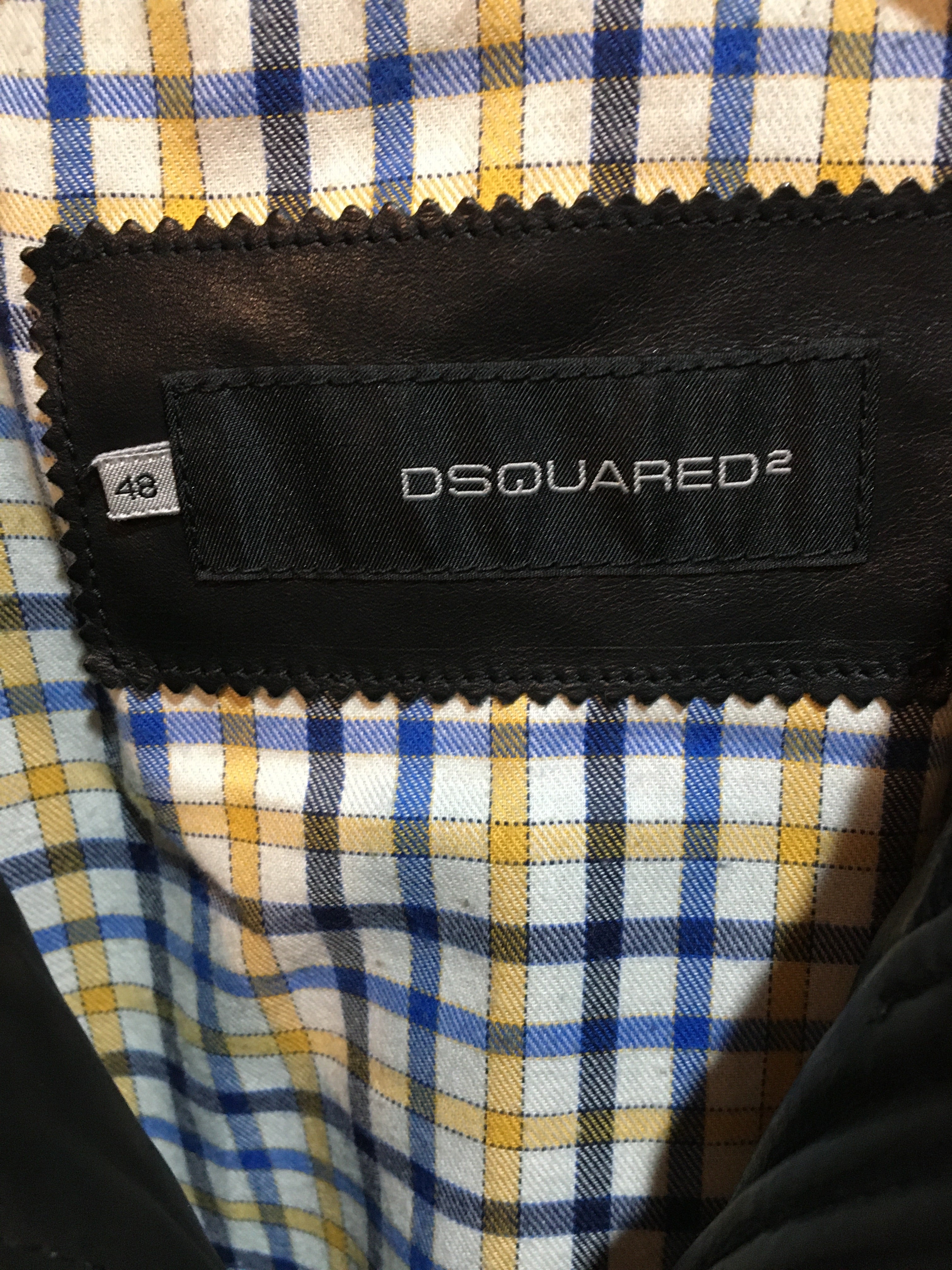 ディースクエアード レザー ライダースジャケット