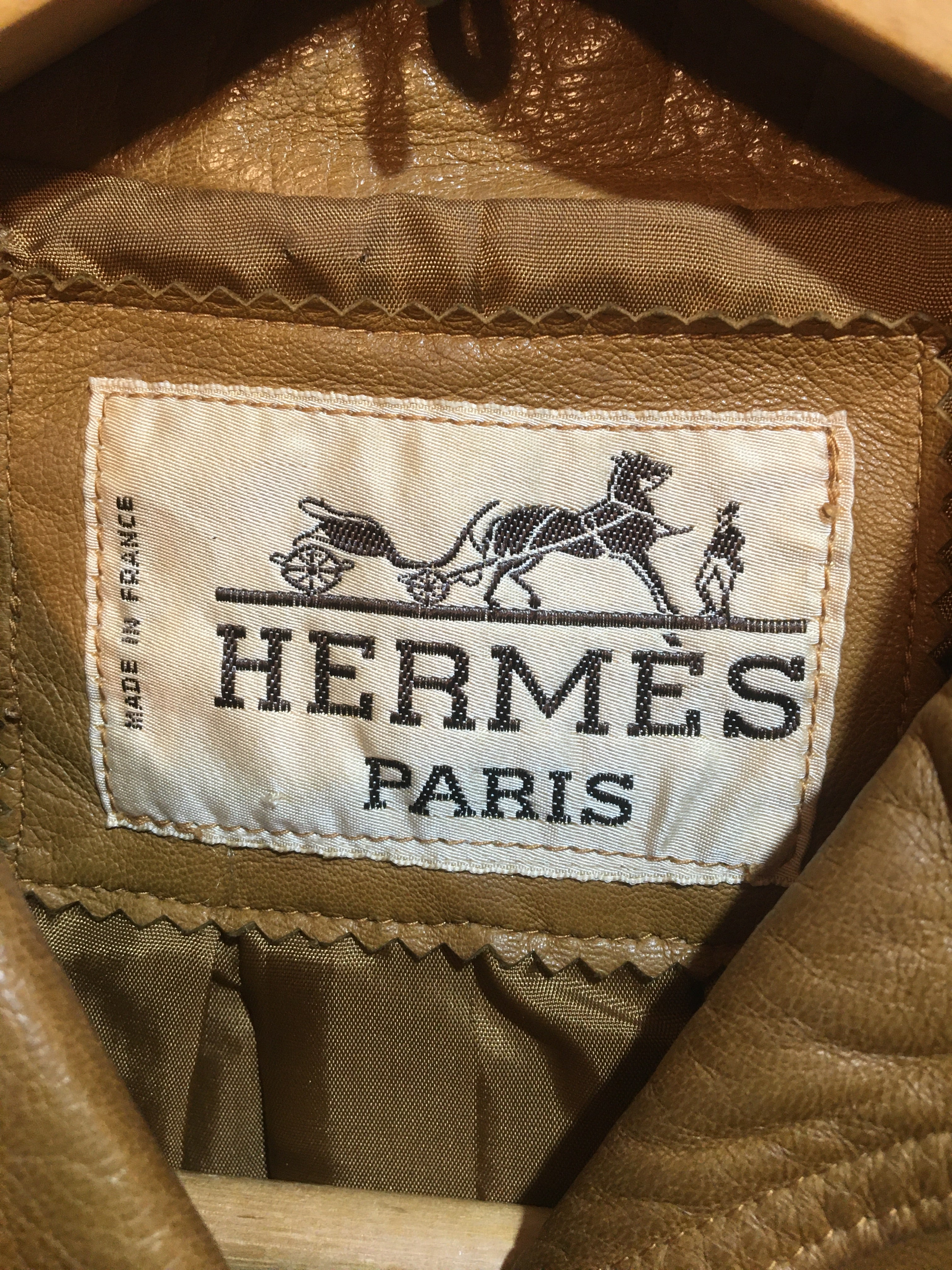 エルメス レザー ジャケット