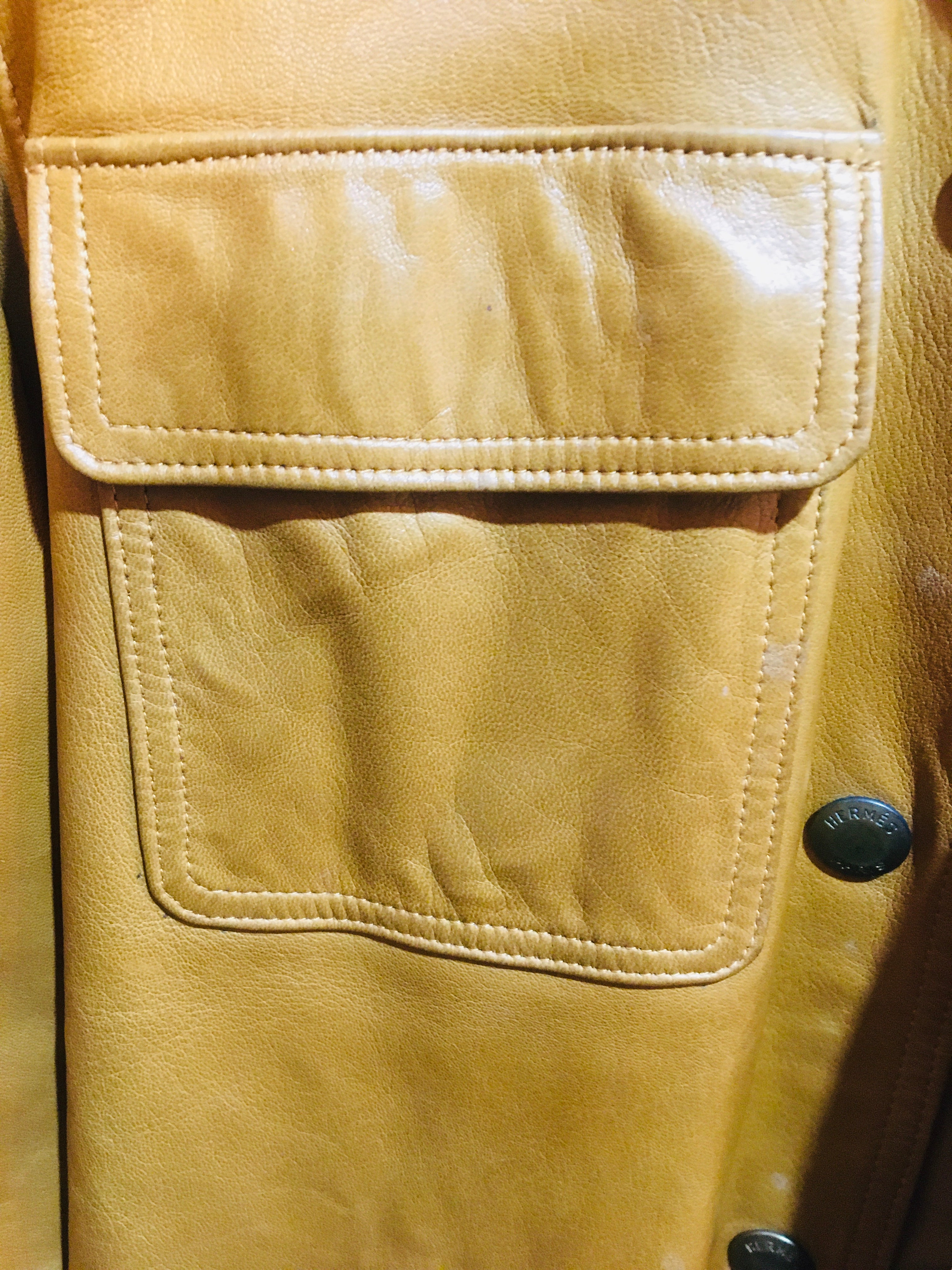 エルメス レザー ジャケット