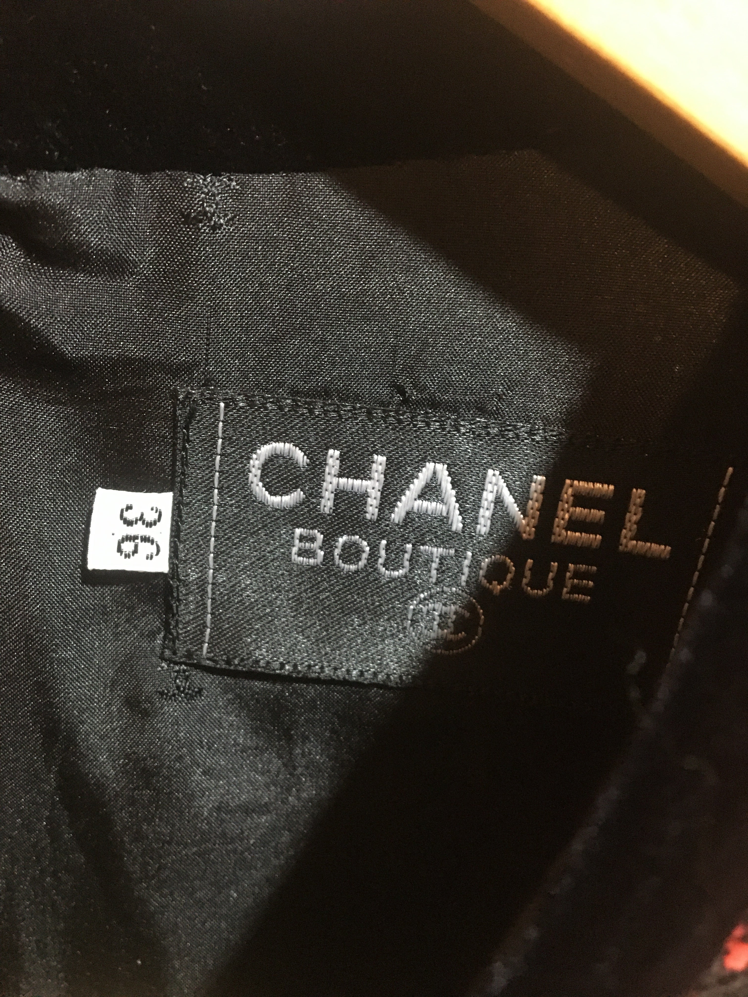 シャネル ツイードワンピース チェック柄