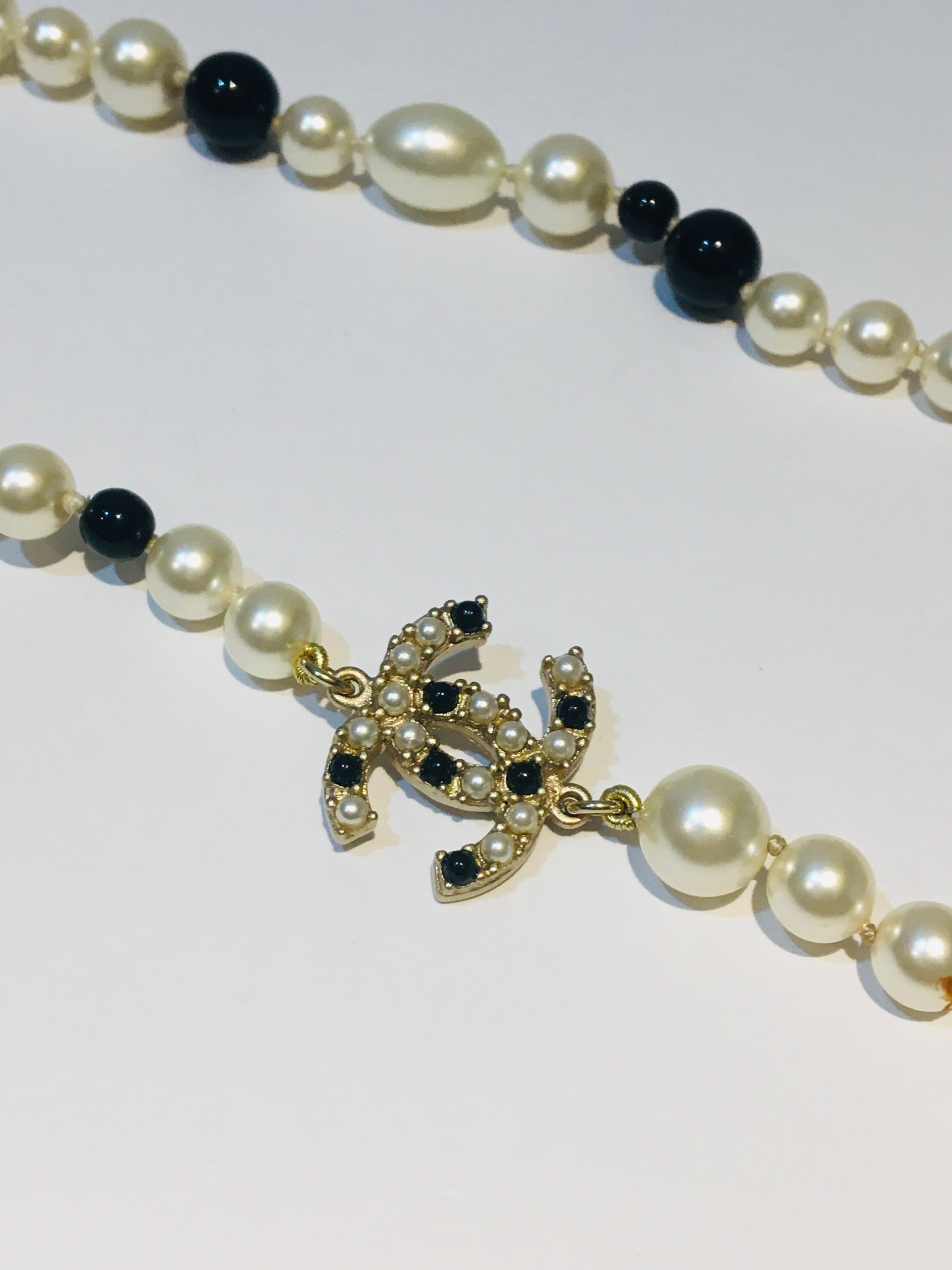 シャネル パールロングネックレス