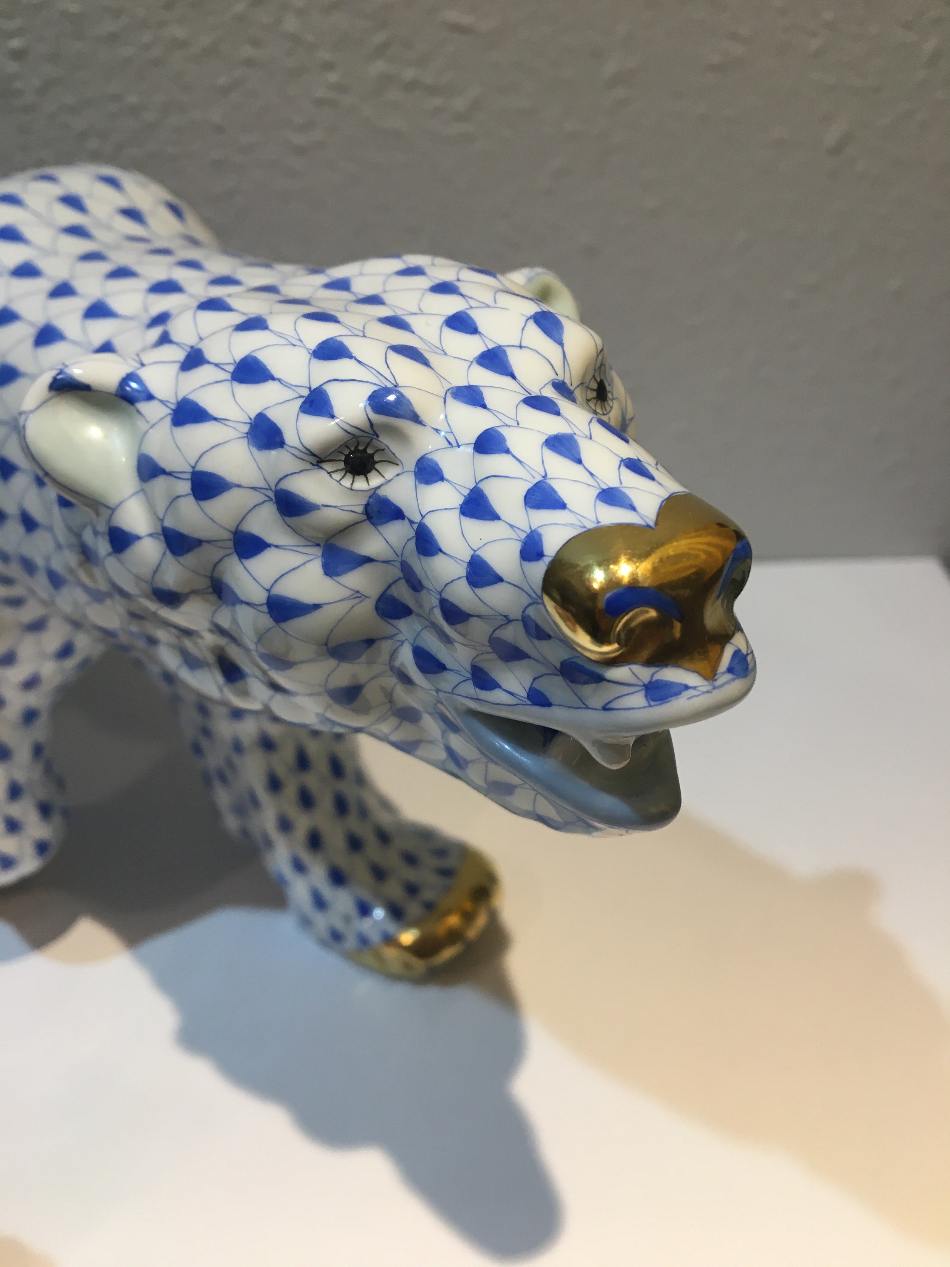 ヘレンド 巨大 白熊 置物