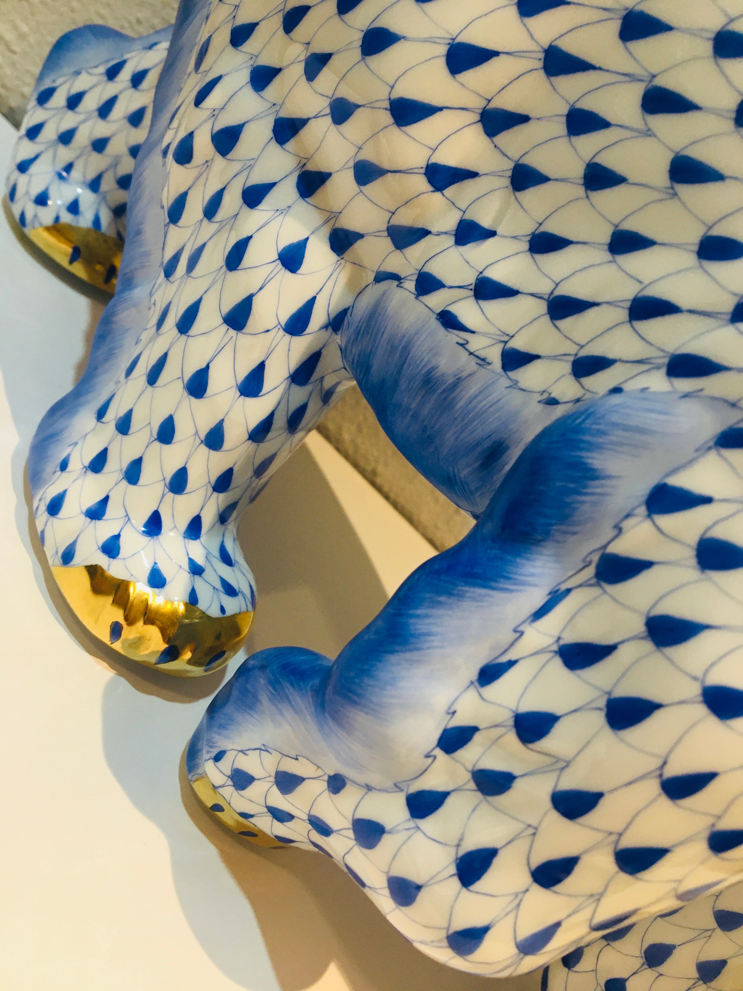 ヘレンド 巨大 白熊 置物