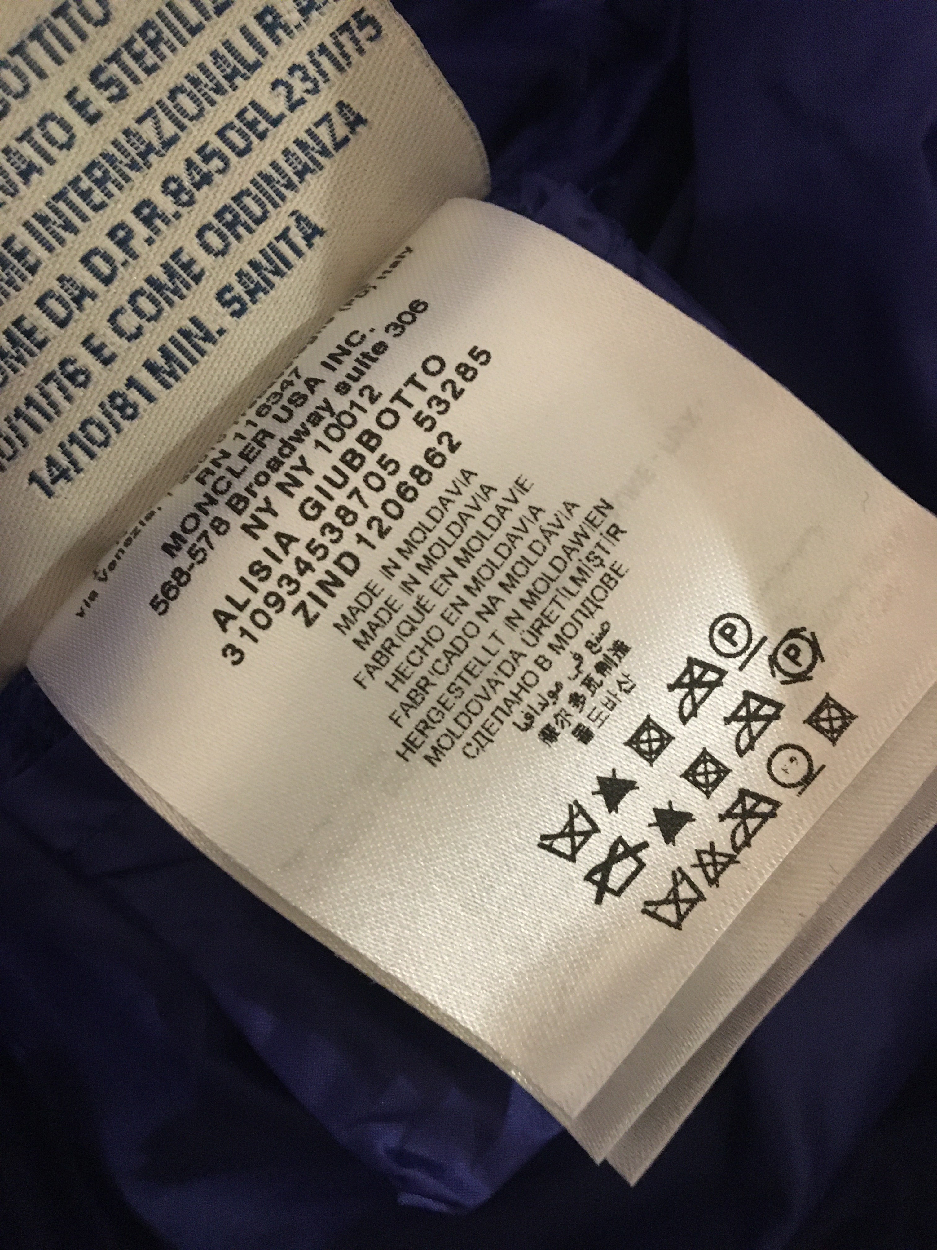 モンクレール ダウンジャケット 花柄