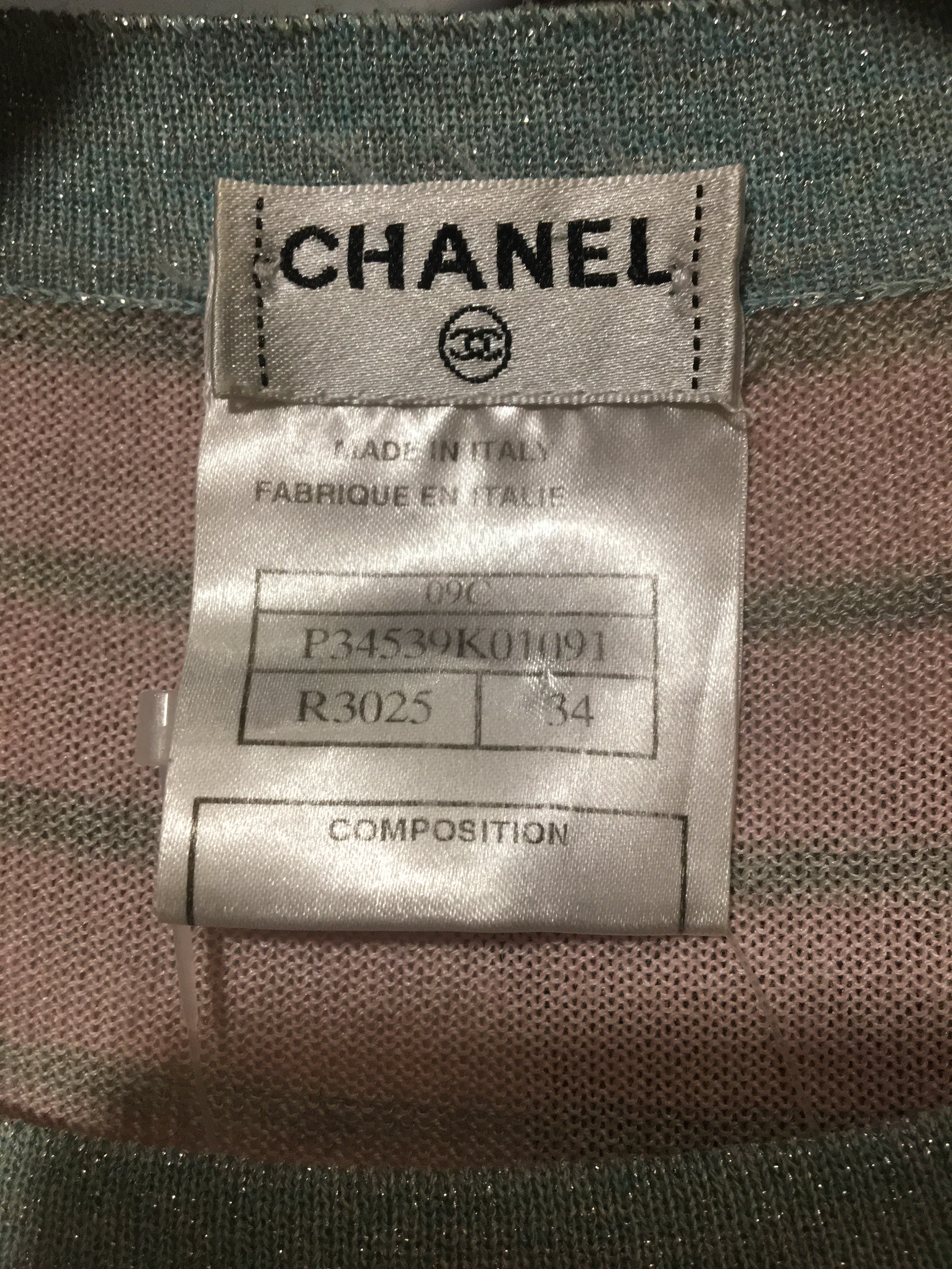 シャネル ボーダーニット ワンピース