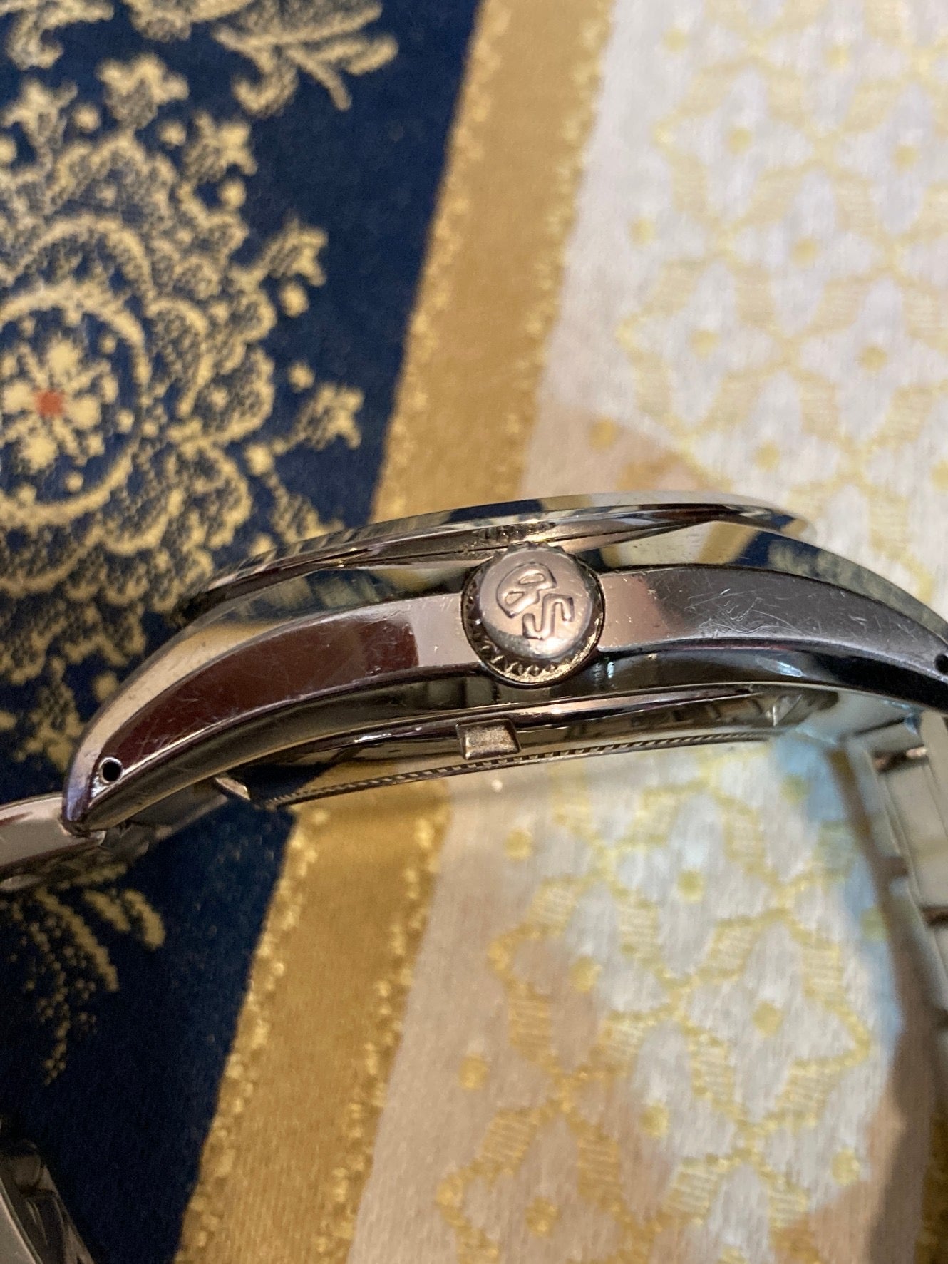 グランドセイコー SBGR317 腕時計 黒文字盤 裏透け