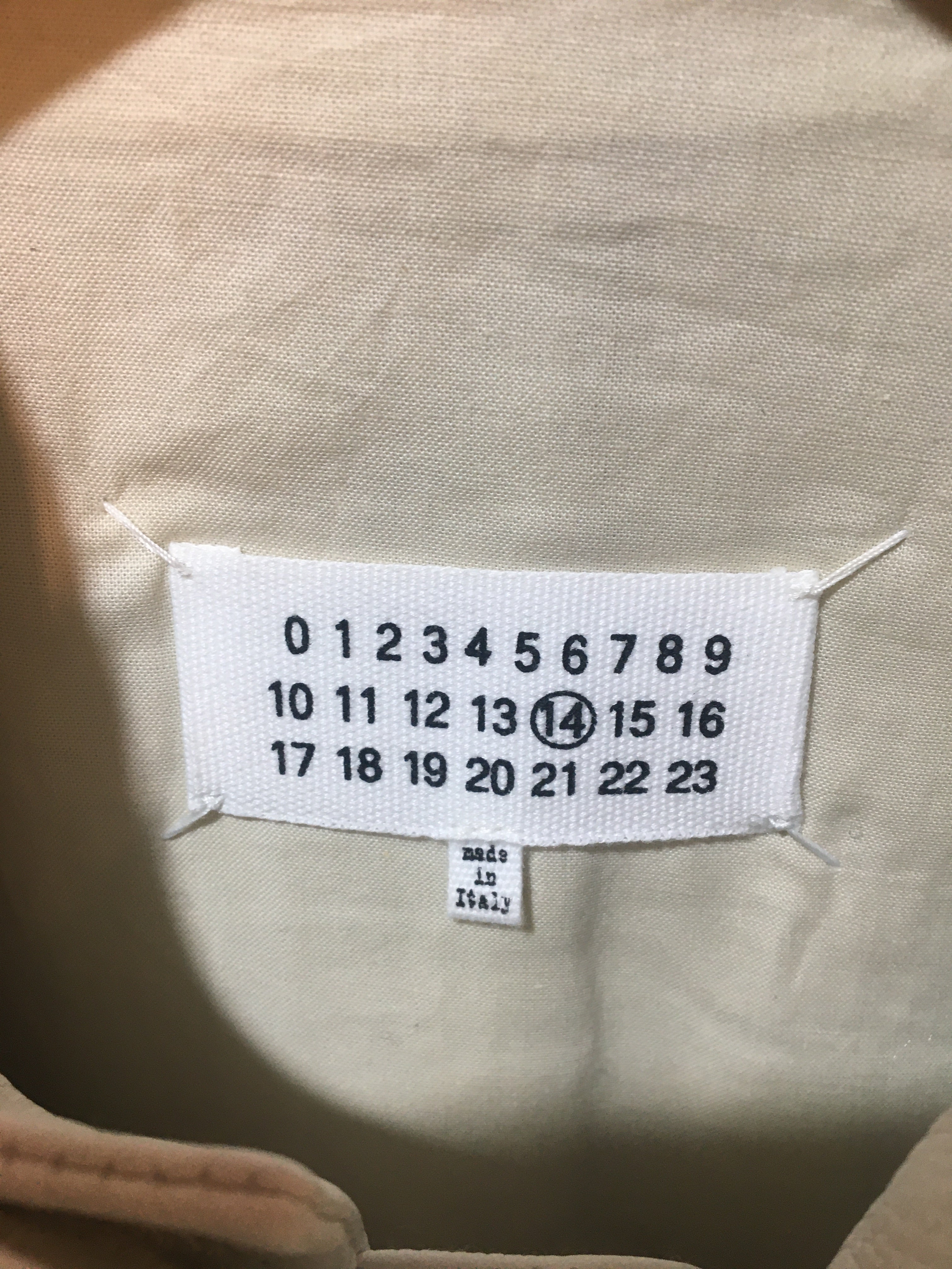 マルジェラ 八の字 ライダース ジャケット