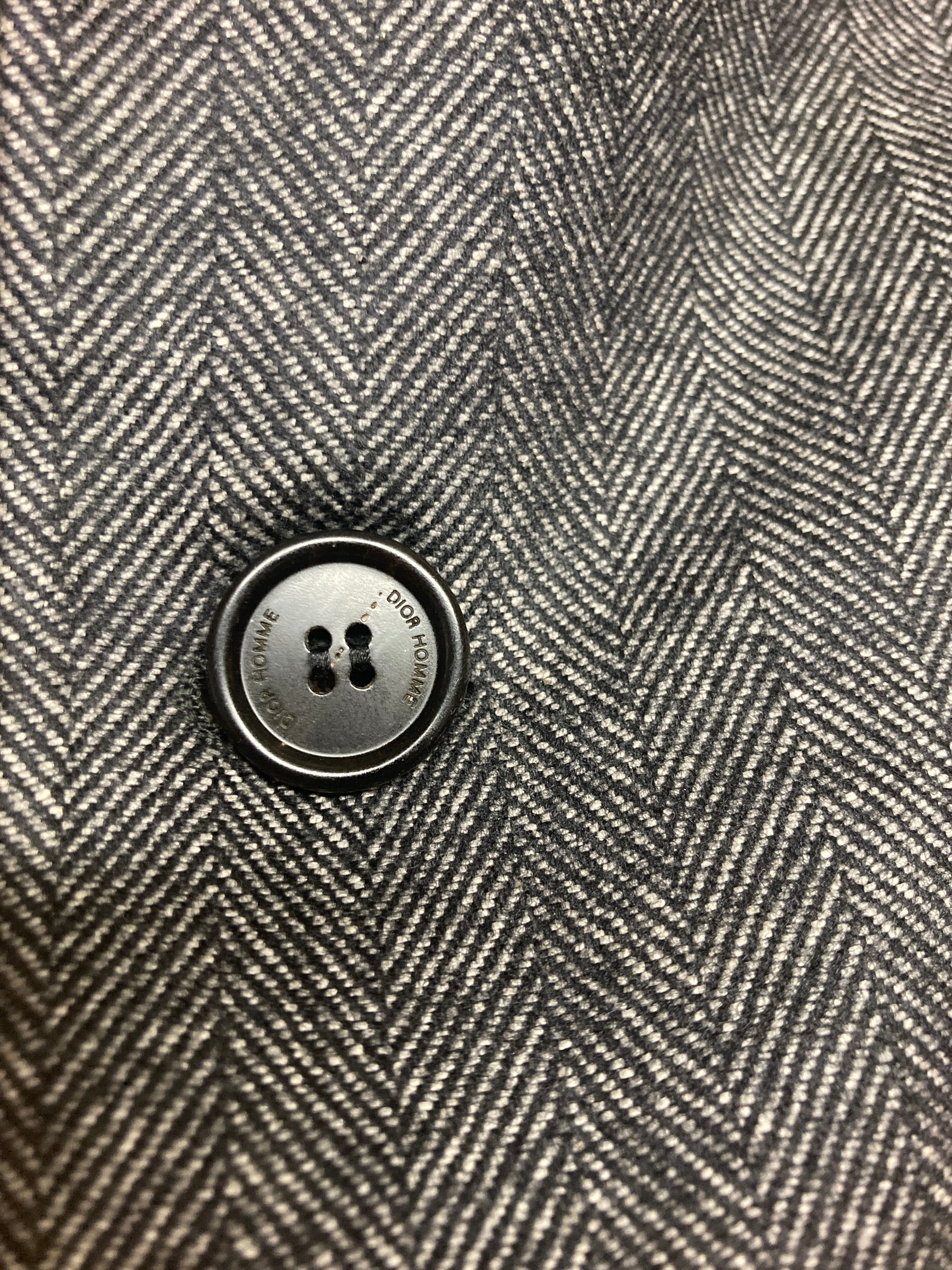 ディオールオム ヘリンボーン チェスターコート