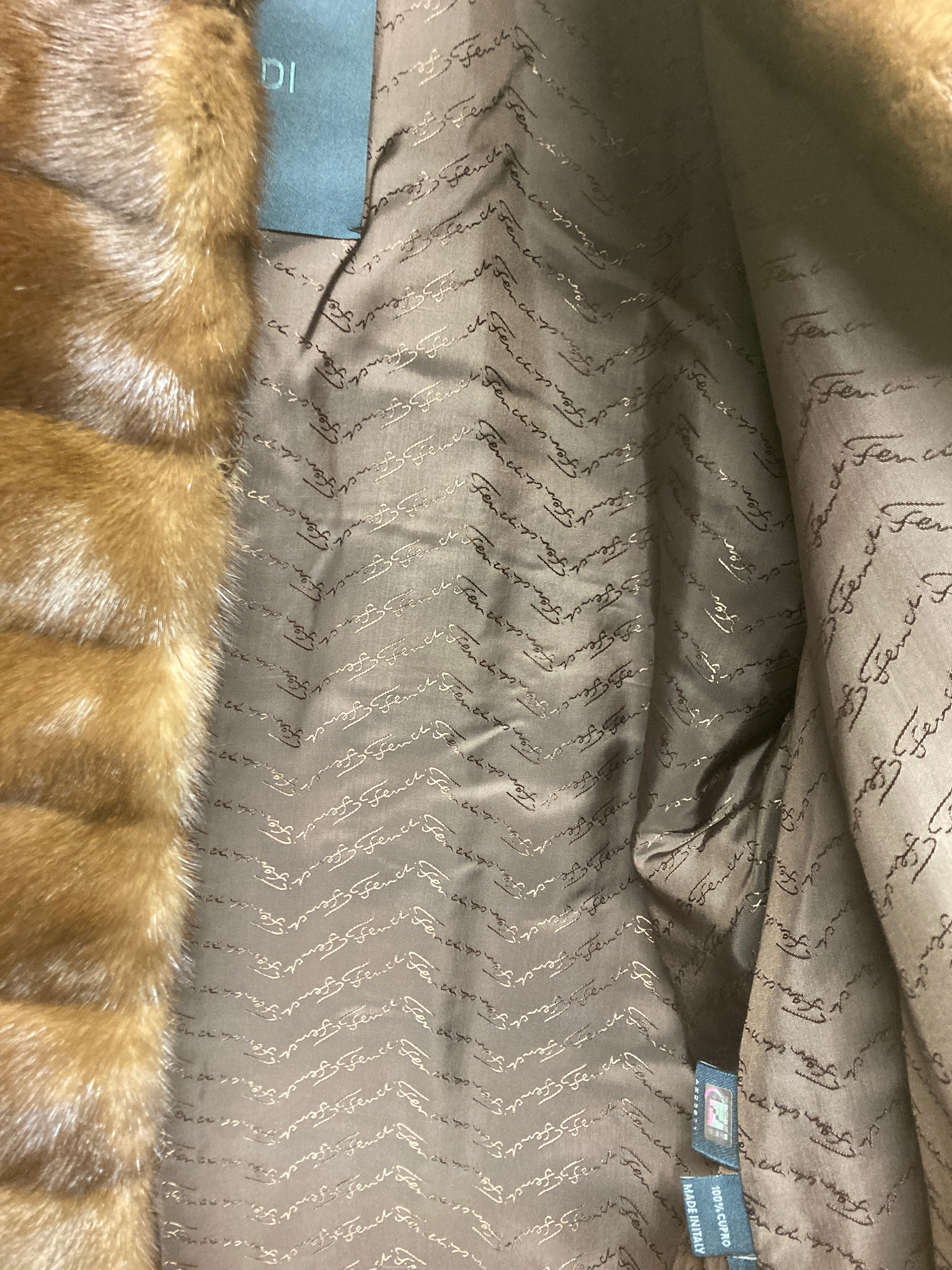 フェンディ ミンク ショートコート