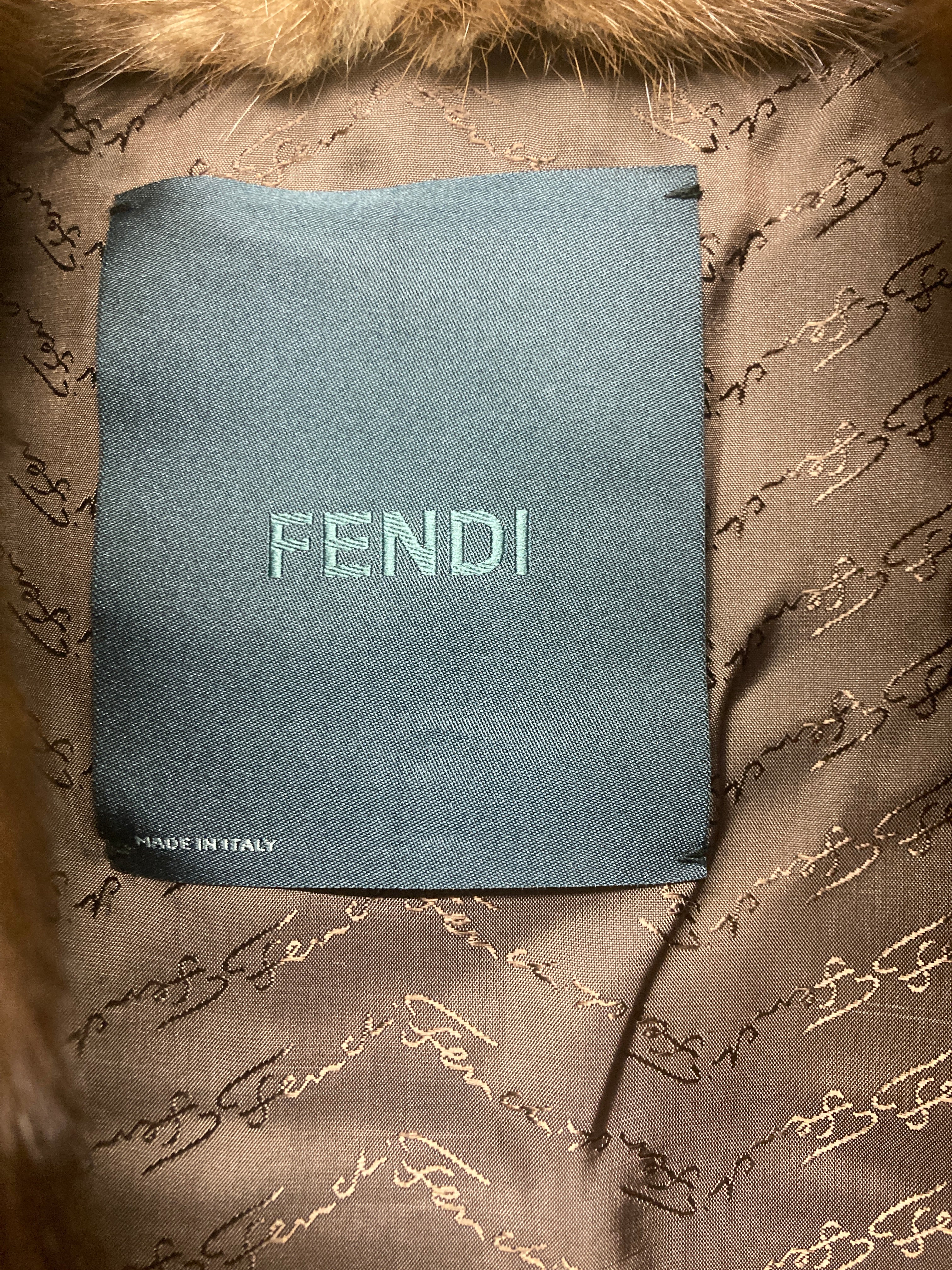 フェンディ ミンク ショートコート