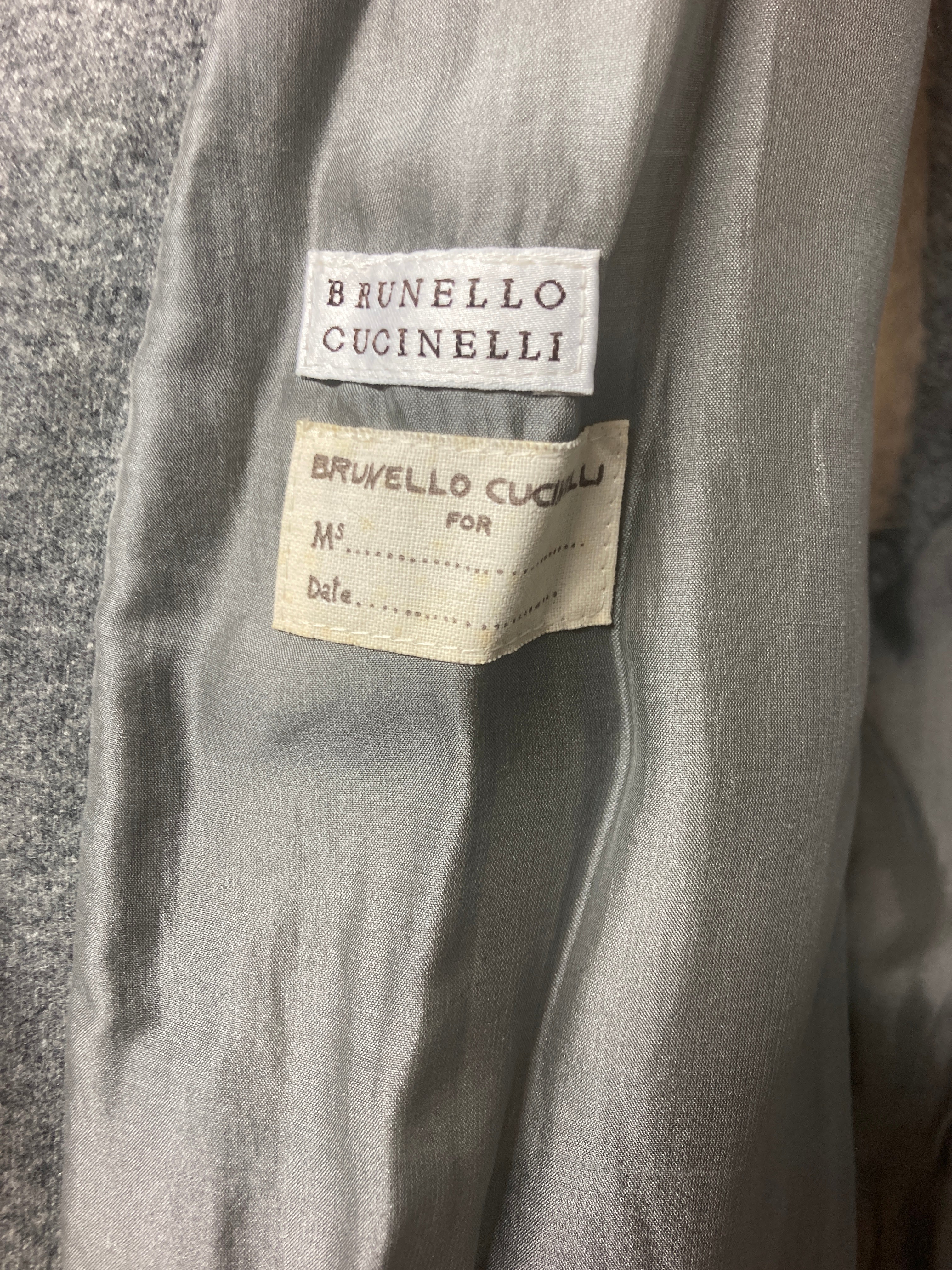 ブルネロクチネリ ミンク カシミヤ ロングベスト カラーコート 2点セット