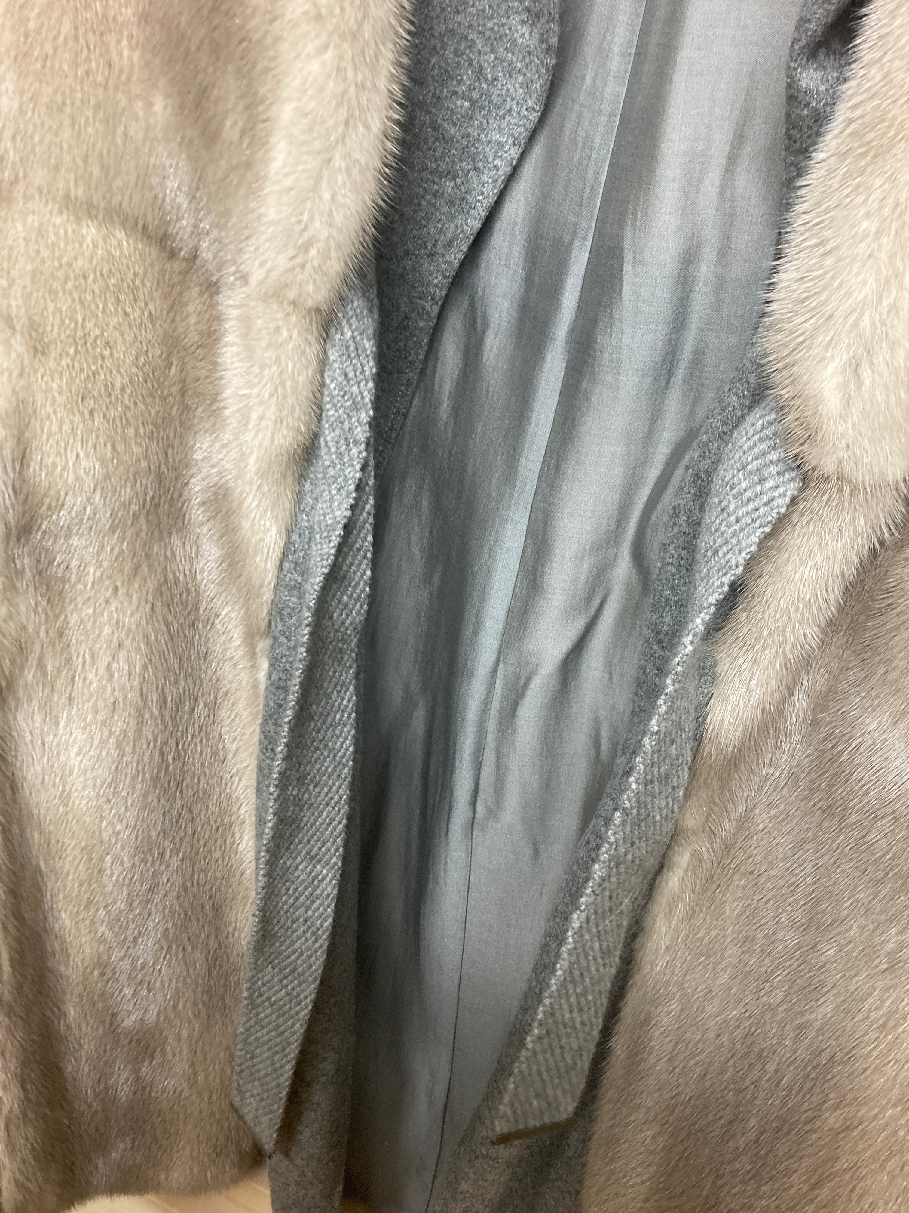 ブルネロクチネリ ミンク カシミヤ ロングベスト カラーコート 2点セット