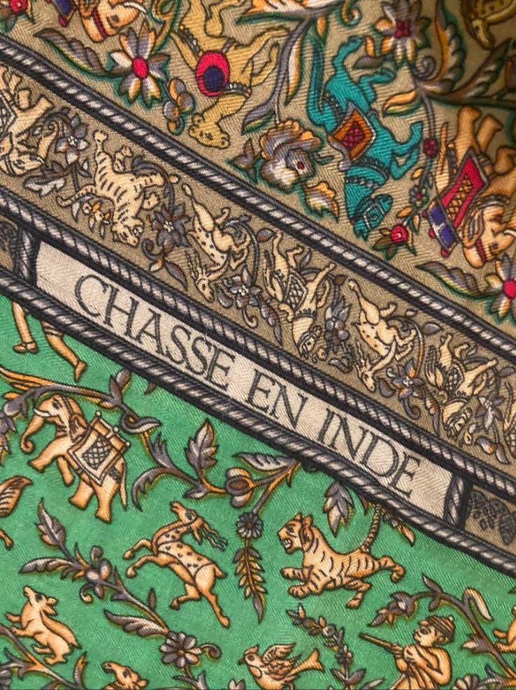 エルメス カレ140 スカーフ CHASSE EN INDE(インドの狩猟) エルメス カレ140 スカーフ CHASSE EN INDE(インドの狩猟)