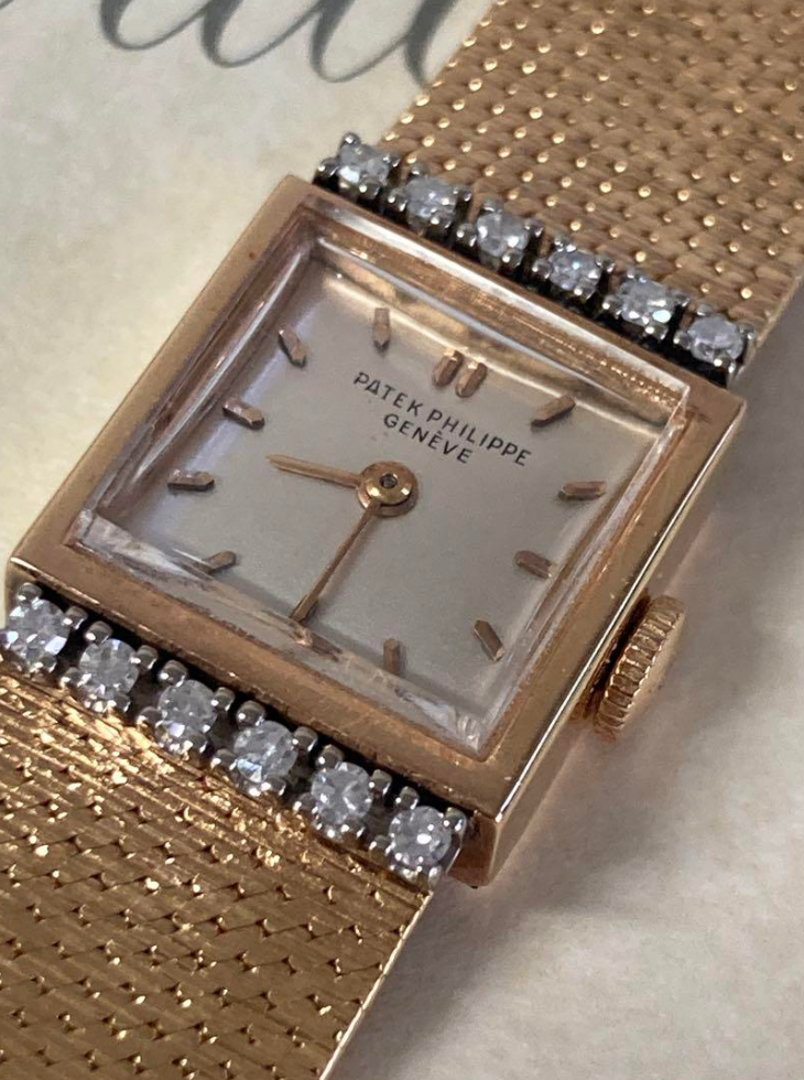 パテック フィリップ　ローズゴールド k18 ベゼルダイヤ 腕時計