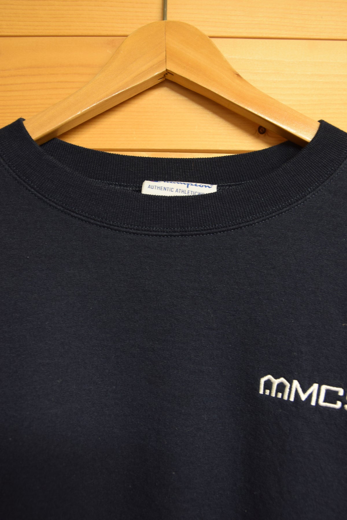 メンズヴィンテージ スウェット【Champion】 ワンポイント ブラック