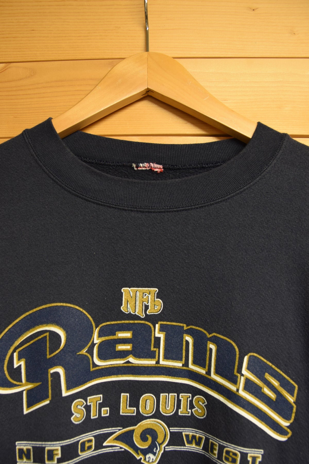 メンズヴィンテージ スウェット 【Rams】 フロントロゴ ネイビー