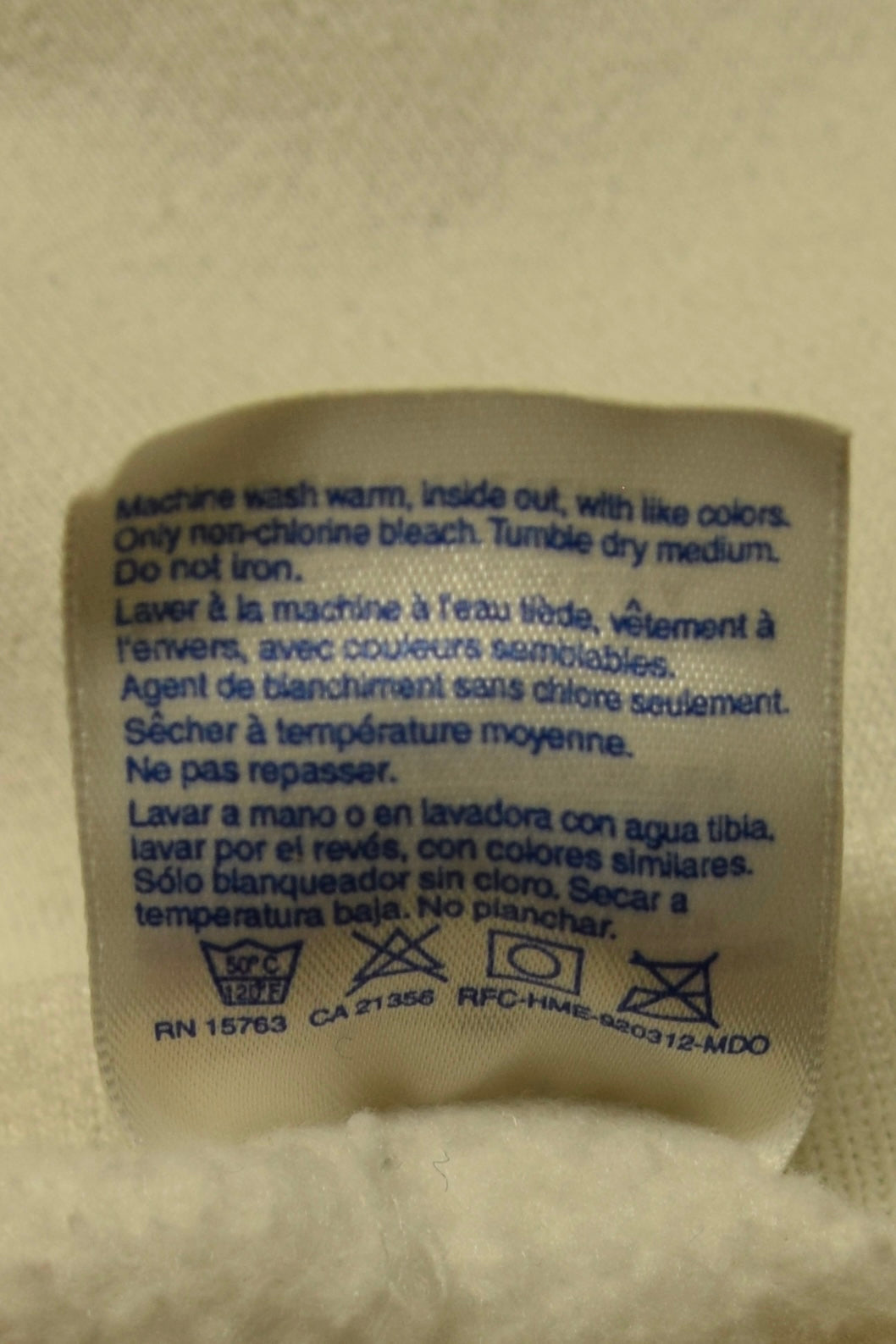 メンズヴィンテージ スウェット【Hanes】 グラフィックデザイン ホワイト