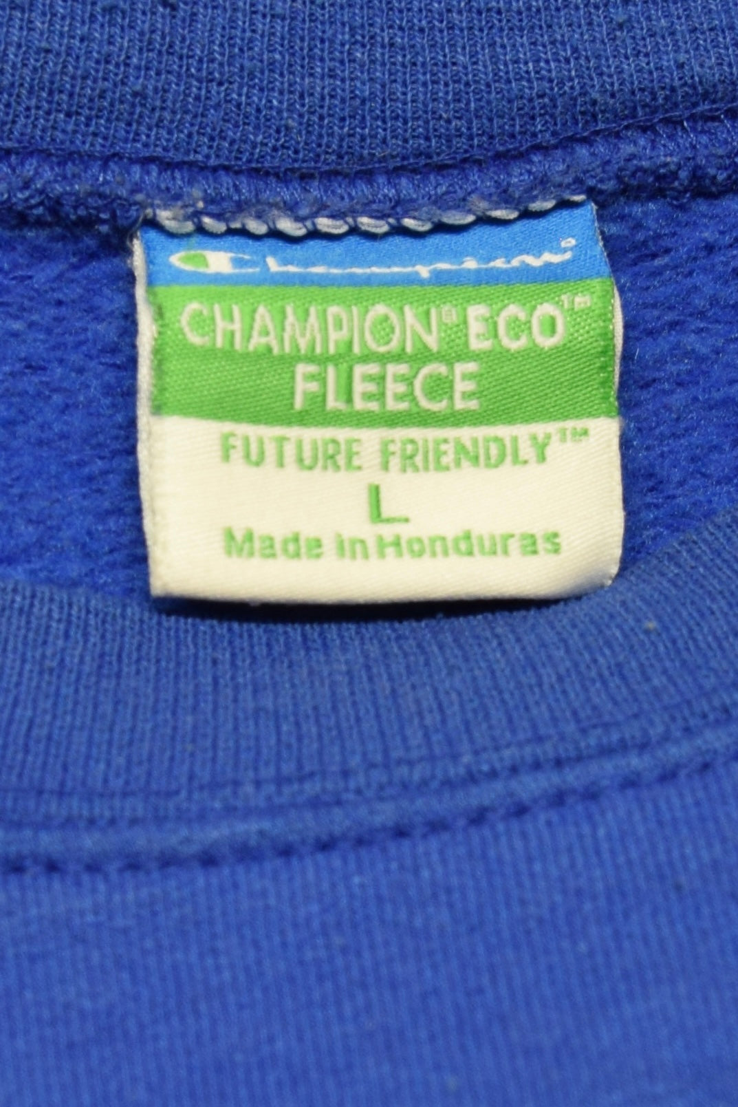 メンズヴィンテージ スウェット 【Champion ECO】 カレッジロゴ ブルー